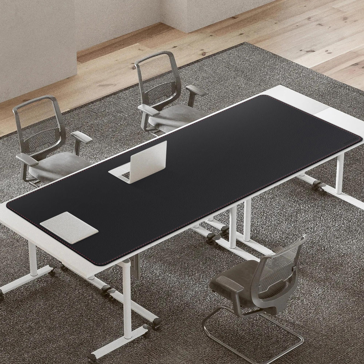 ZORESYN PU Leather Office Desk Mat 78.7x39.4inch Black