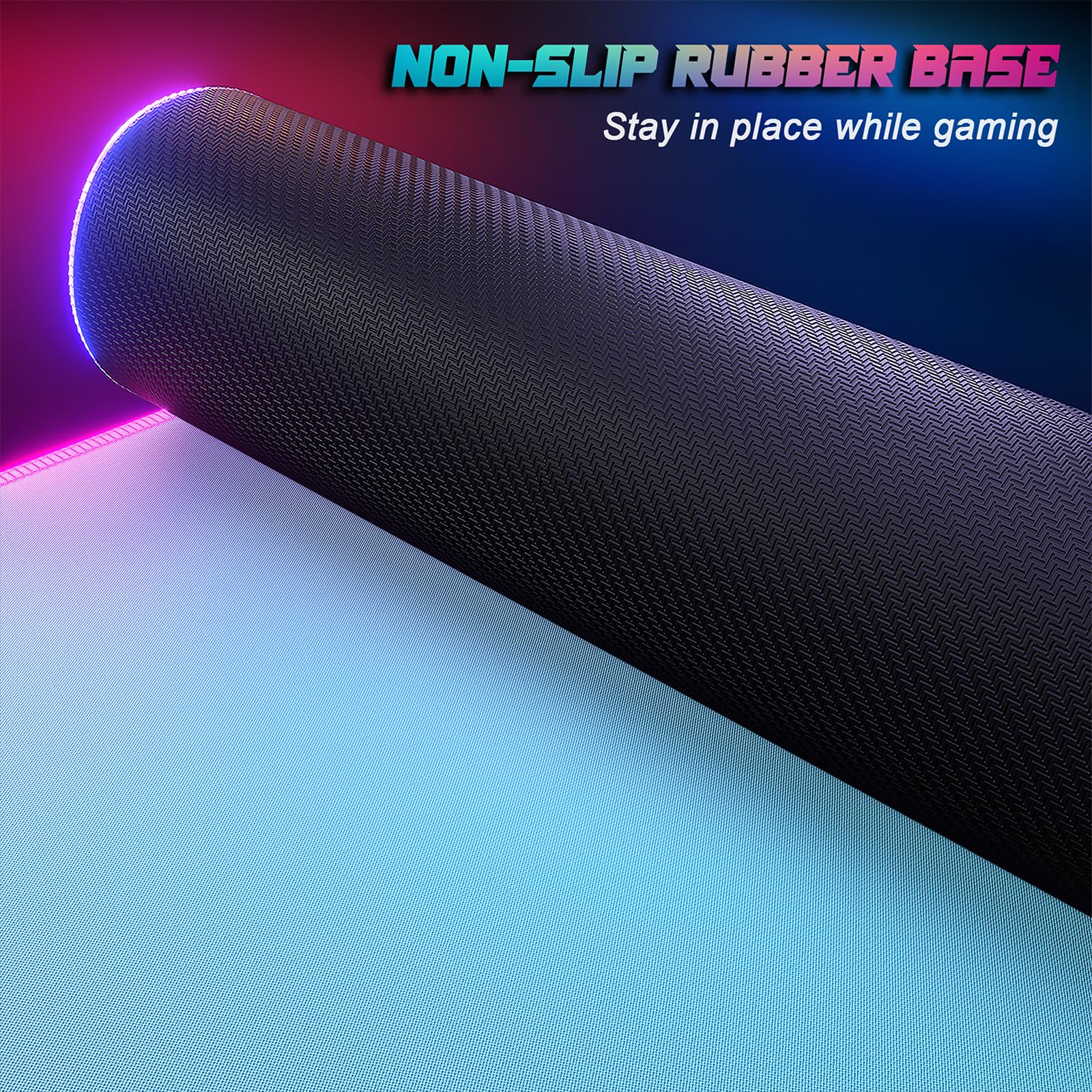 ITNRSIIET RGB Gaming Mouse Pad, Full Desk XL Extended Large Gaming Mousepad, 12 Lighting Modes 30%