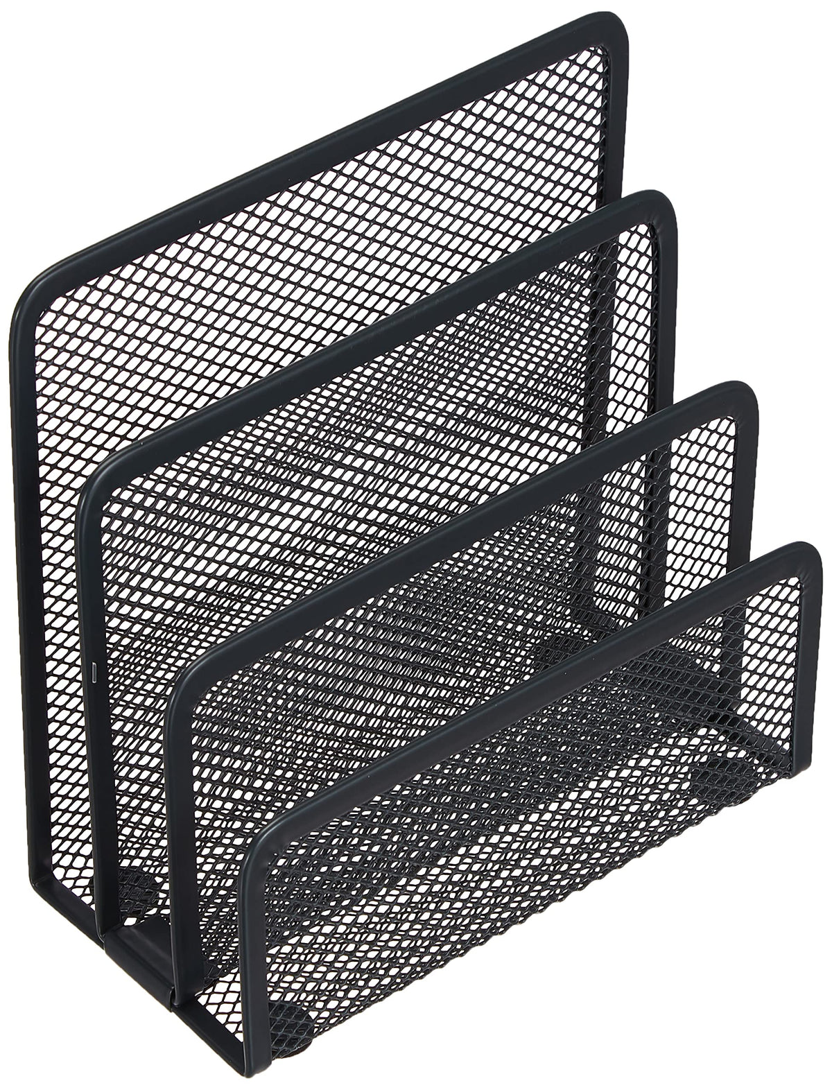 Zeller Letter Holder 17x8x13,5cm in Anthracite, Bamboo 17,2x8,3x13,5cm