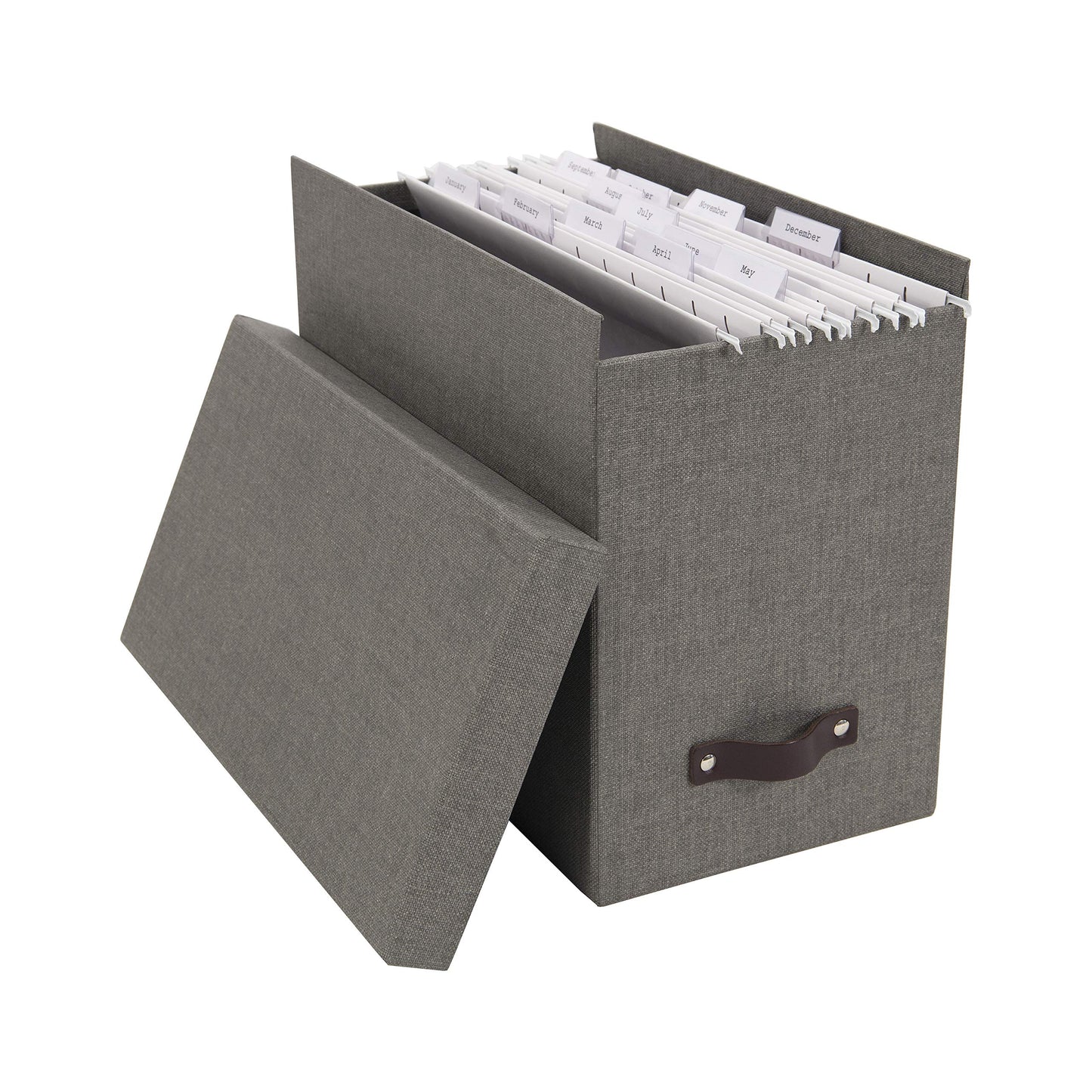 Bigso John Desktop File Box - Storage Solution and Document Organizer for Important Paperwork