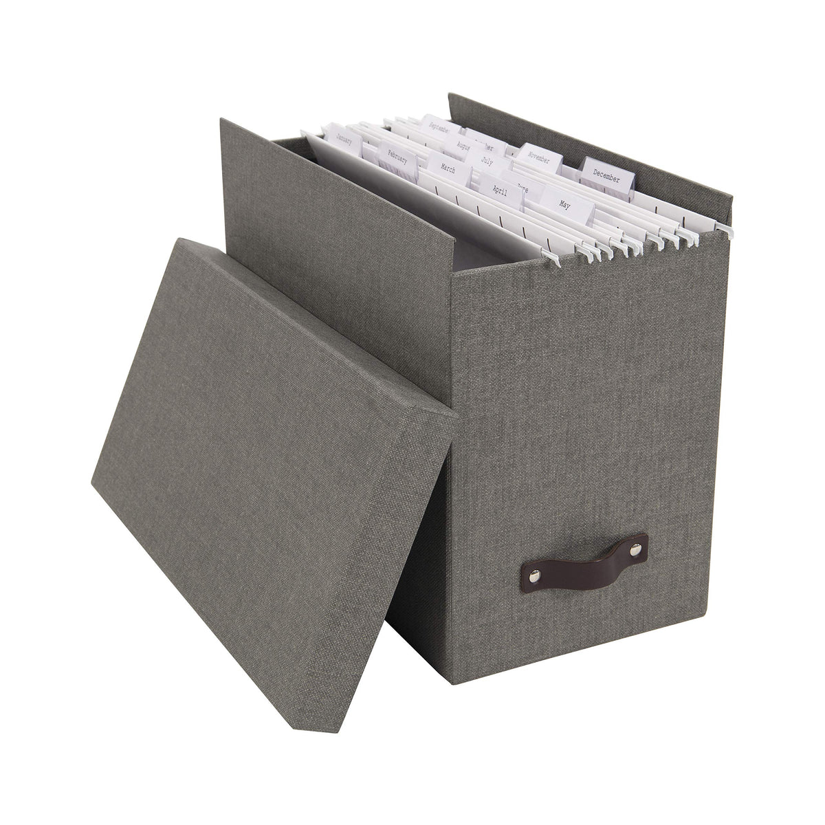 Bigso John Desktop File Box - Storage Solution and Document Organizer for Important Paperwork