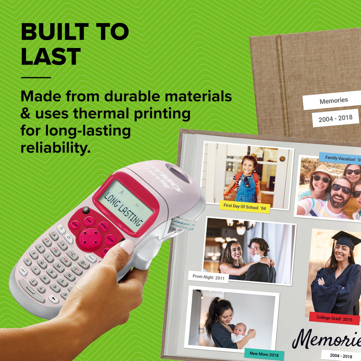 DYMO® LetraTag LT-100H Handheld Label Maker | ABC Keyboard Label Printer with Easy-to-Use, 13