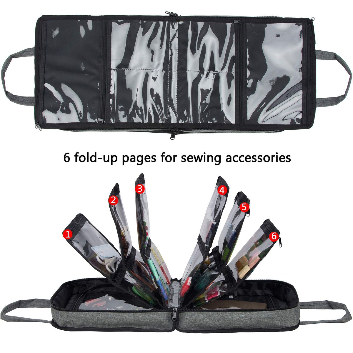 PACMAXI Sewing Accessories Storage Bag, Knitting, Craft Tools