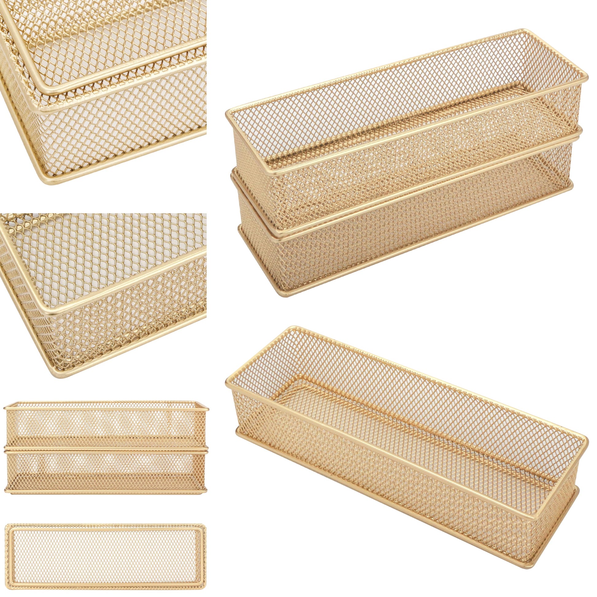 Annova Mesh Stackable Drawer Cabinet and Shelf Organizer Bins Storage Basket School Office Supply