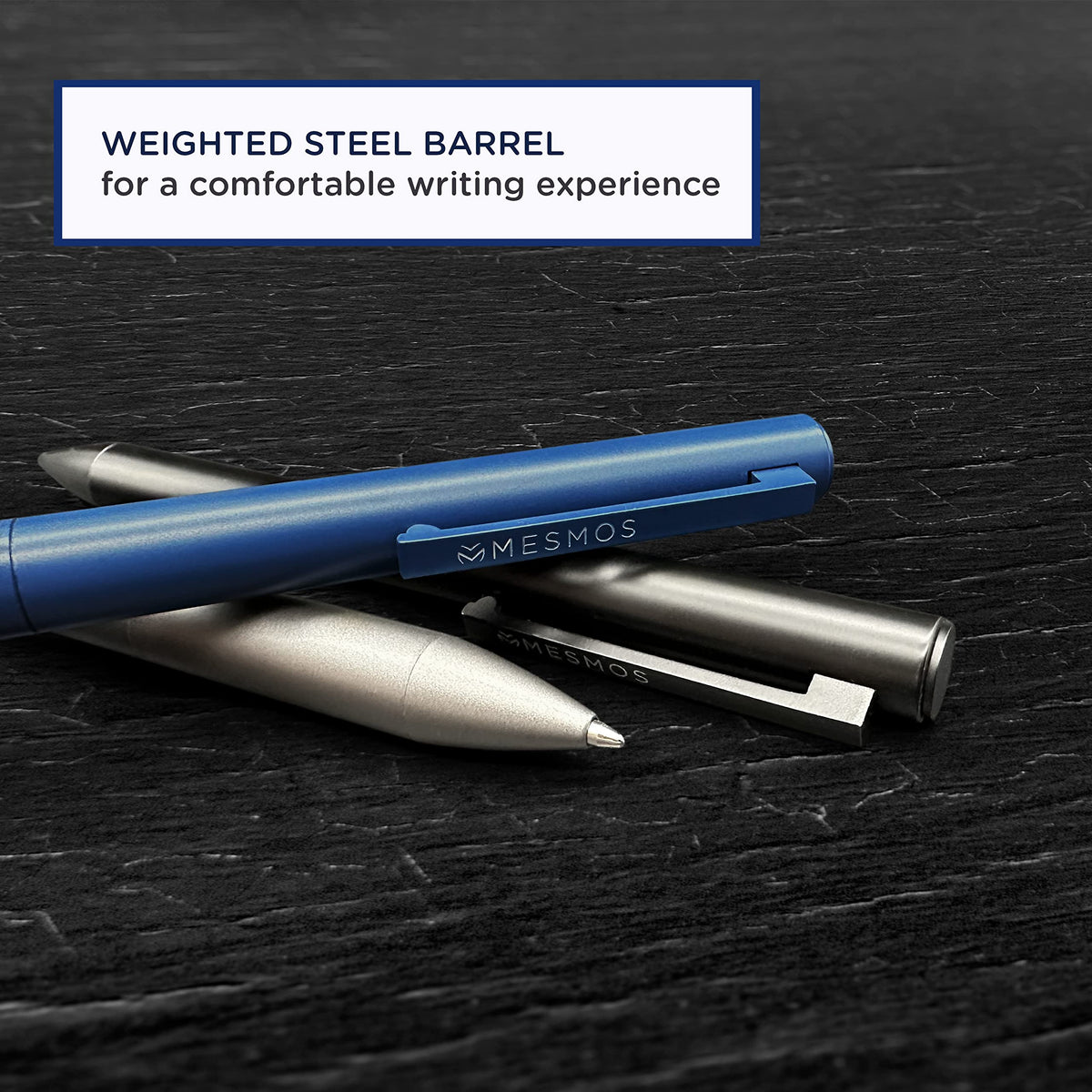 MESMOS 3Pk Luxury Fancy Pen Set, Cool Metal Ballpoint Pens, Office Supplies and Desk Accessories