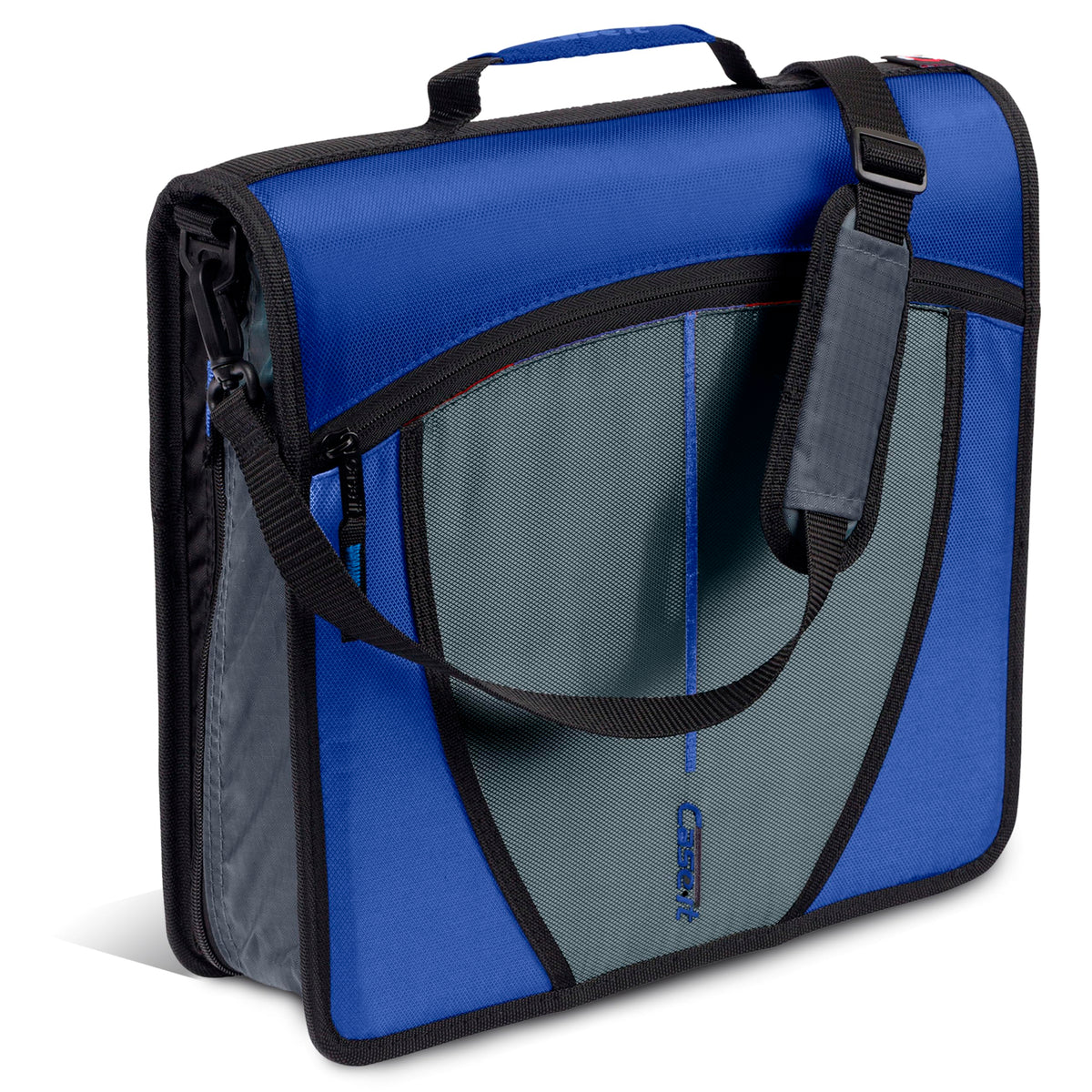 Case-it School Zipper Binder | 3" O-Rings | 600-Sheet | D-146 Midnight Blue