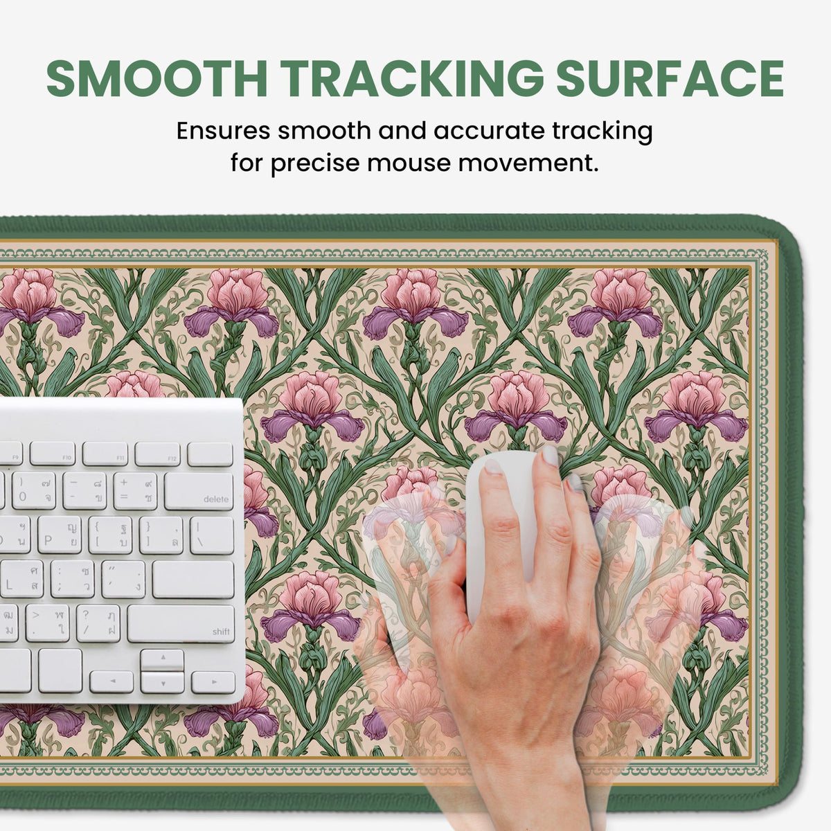 ZapDesk Large Desk Mat, Extended Mouse Pad for Desktop, 35.4" x 15.7"