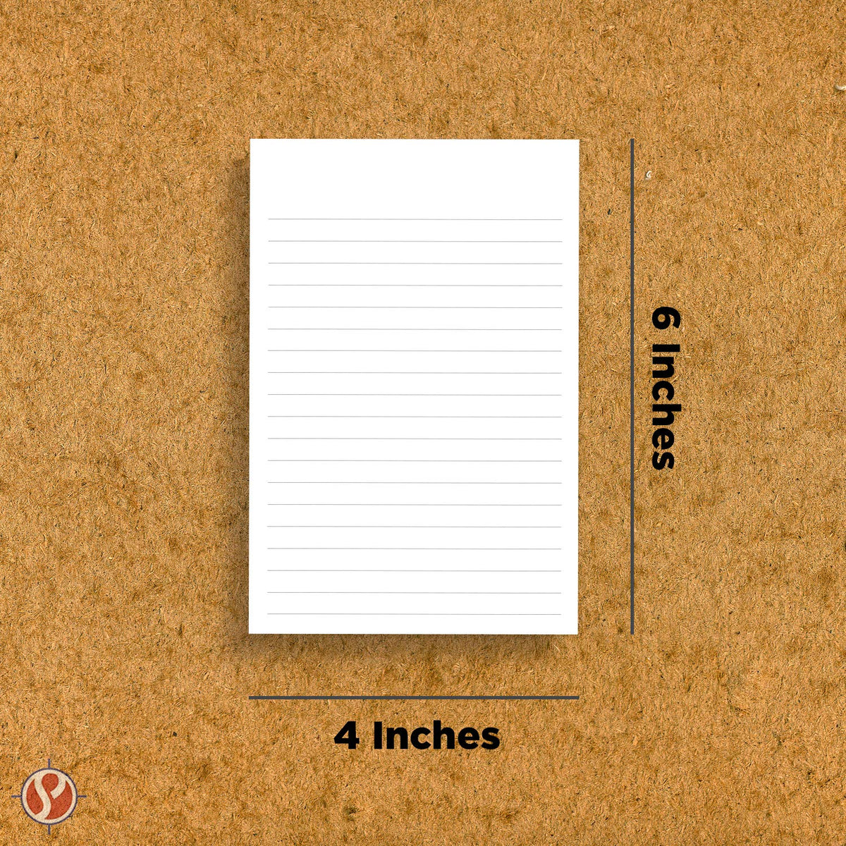 Thick White Note Cards for notes or thoughts, Printed black ruled lines Both sides - Vertical Ruled