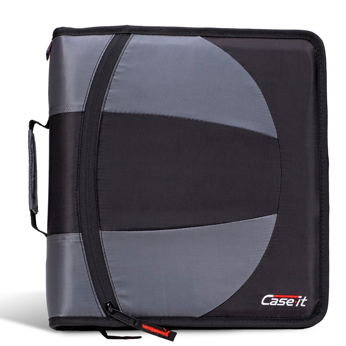 Case-it Dual Binder | Two 1.5" D-Rings | 600-Sheet | Dual-101 Jet Black