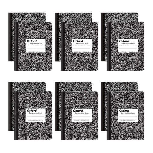 Oxford Composition Notebooks, School Supplies, Notebooks for School, College Ruled Paper, 9-3/4 x