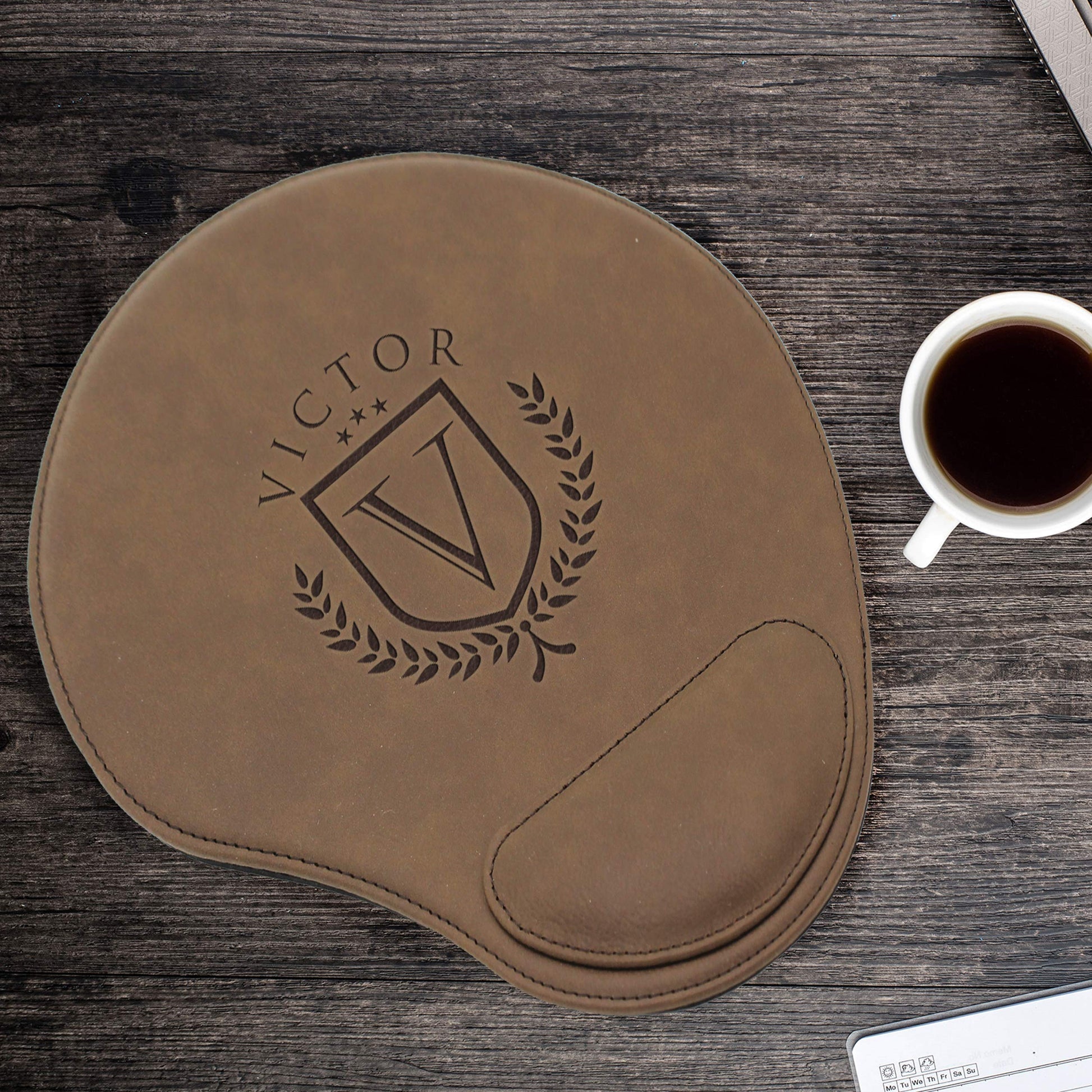 My Personal Memories Custom Engraved and Personalized Mouse Pad with Wrist Rest Desk Accessories