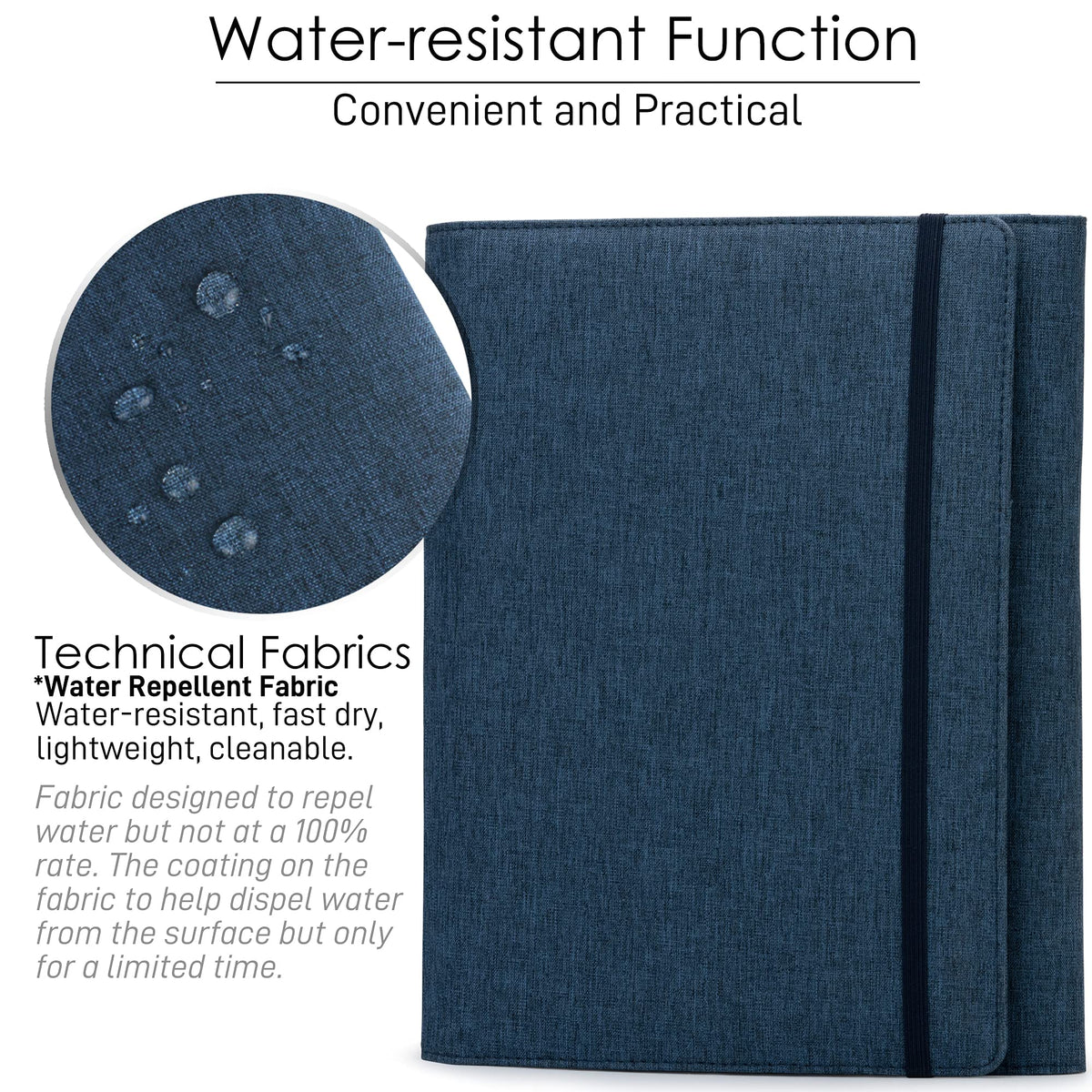 Kaitiaki Folio Cover Compatible with Rocketbook Fusion, Panda, Everlast, Waterproof Fabric, Multi