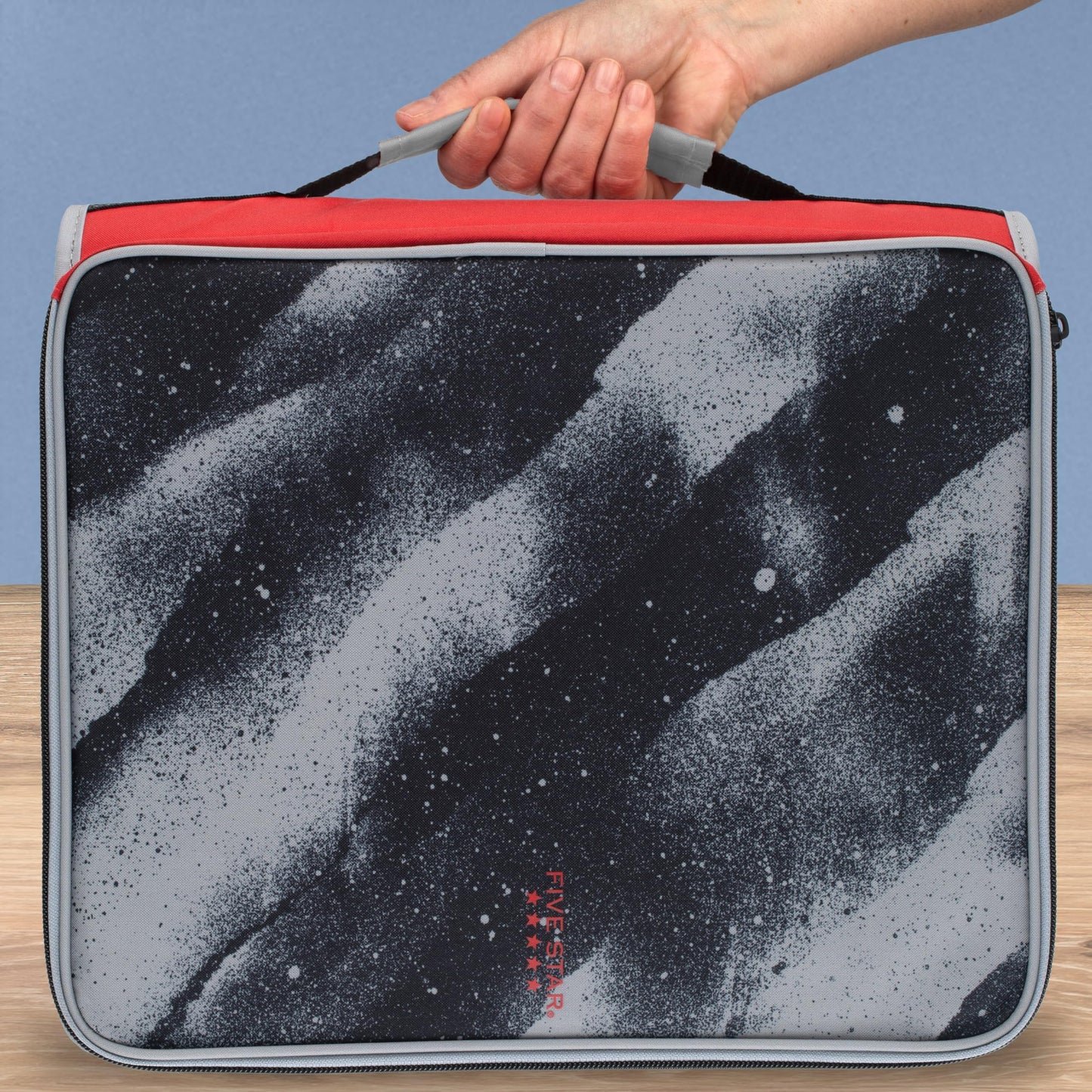 Five Star Zipper Binder 2 Inch O-Rings Case Organiser with Multi-Access and 5-Tab Expanding File