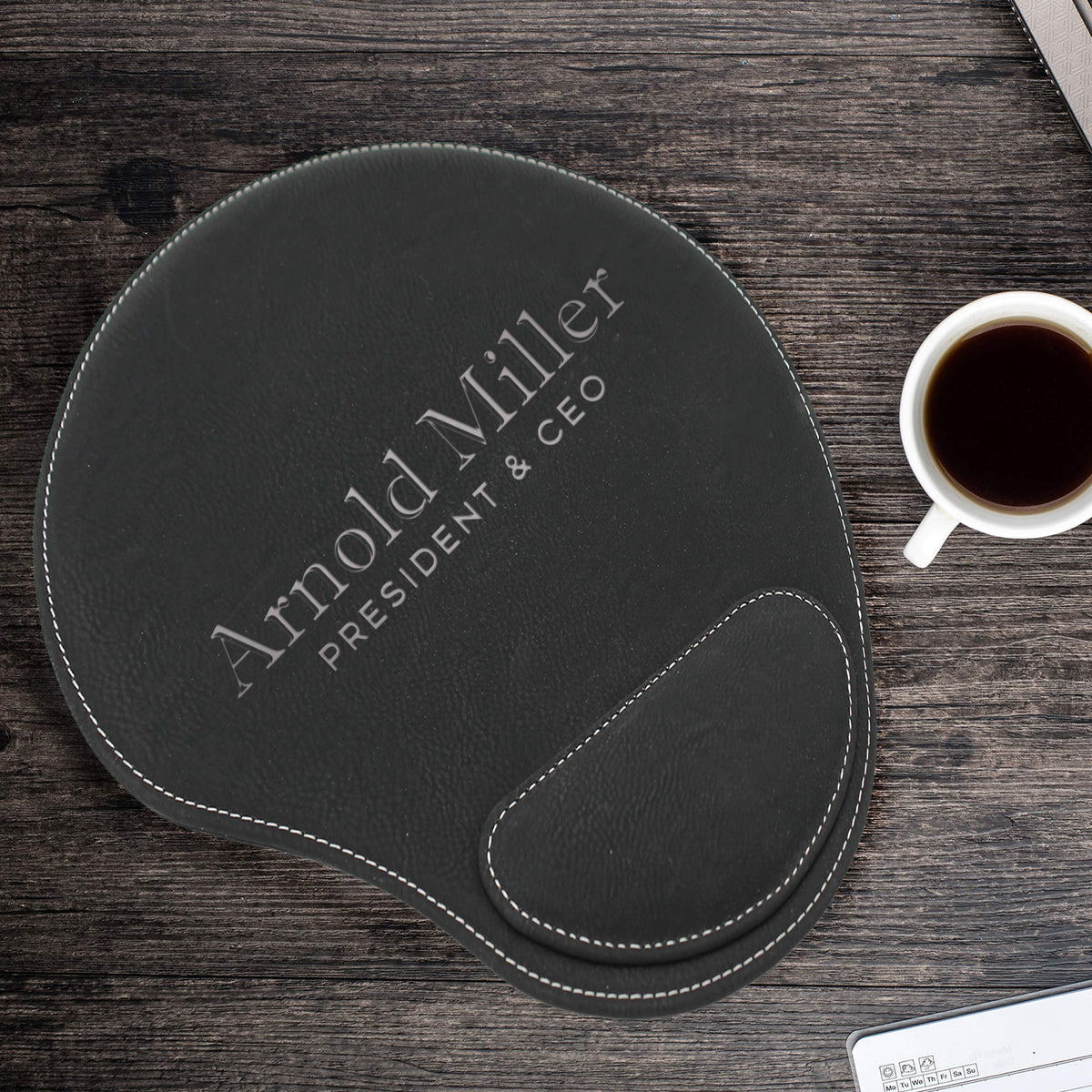 My Personal Memories Custom Engraved and Personalized Mouse Pad with Wrist Rest Desk Accessories