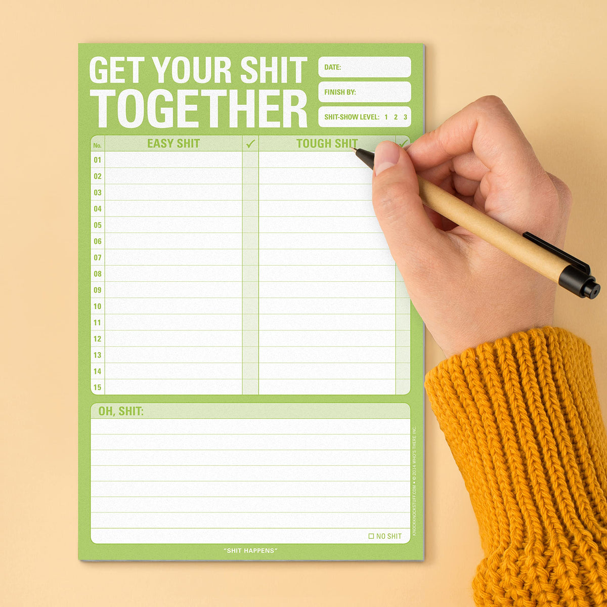 Knock Knock Get Your Shit Together Note Pad