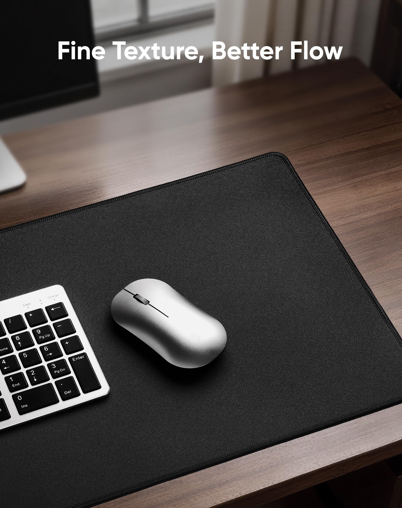 Reniteco Waterproof Large Office & Gaming Mouse Pad, 31.5" x 11.8", Black