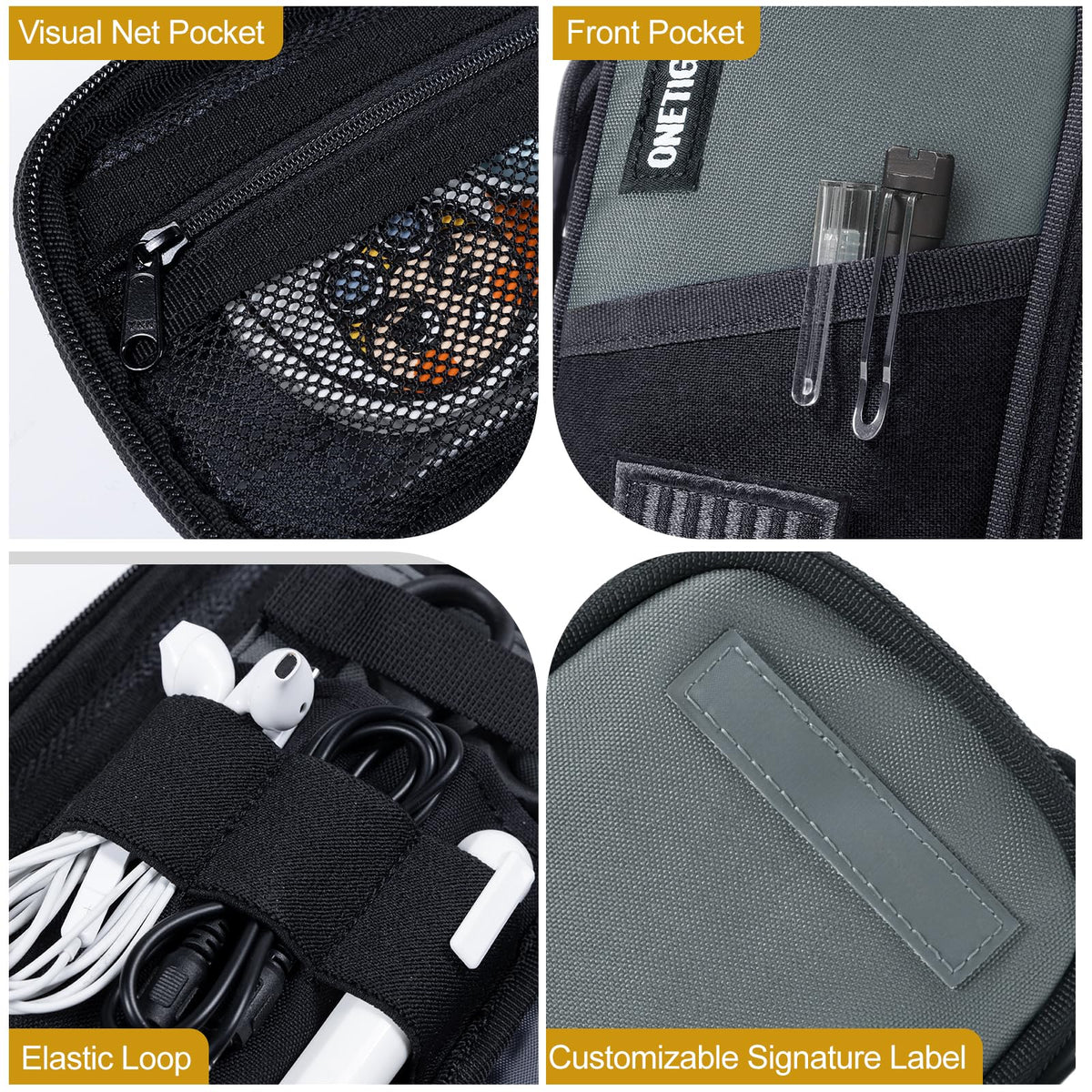 OneTigris Pencil Case for Boys - Pencil Pouch for Boys School Office Supplies Stationery, Zipper