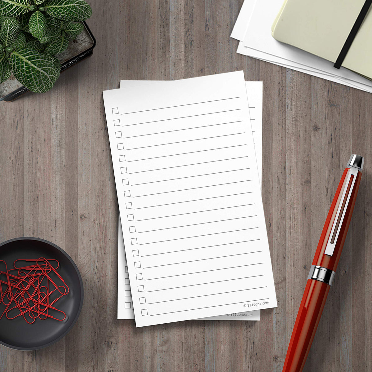 321Done To Do List Cards, 3x5, Set of 100, Simple, No Header