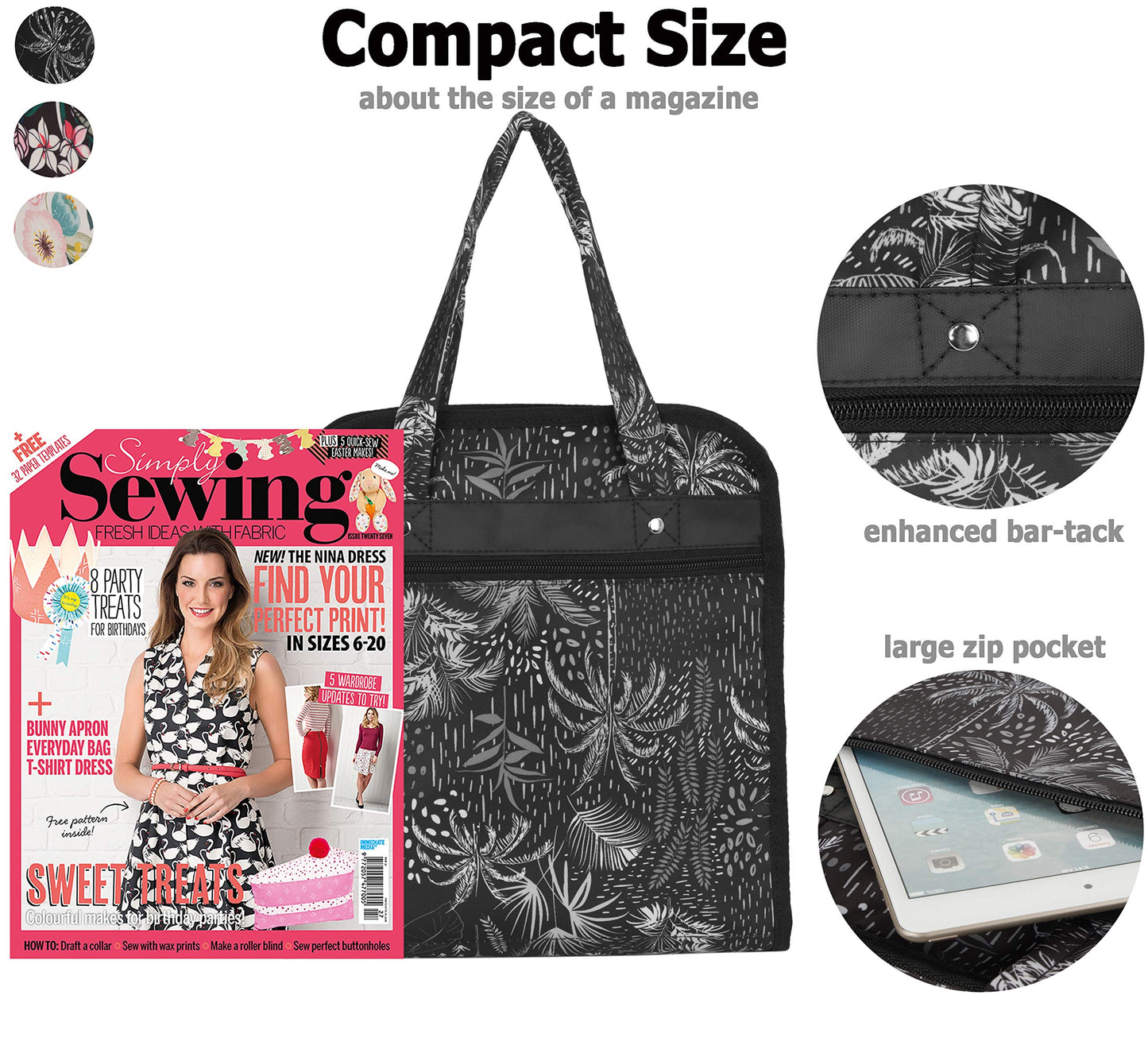 PACMAXI Sewing Accessories Storage Bag, Knitting, Craft Tools