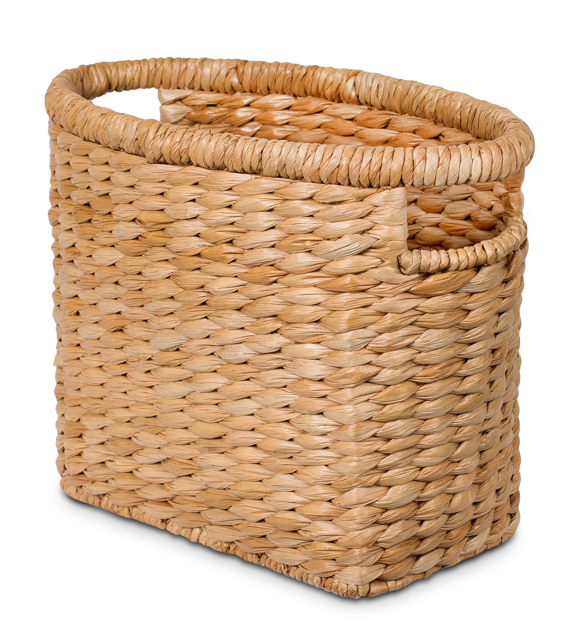 BIRDROCK HOME Sea Grass Storage Basket with Handles - Woven Sea Grass Decorative Rectangle