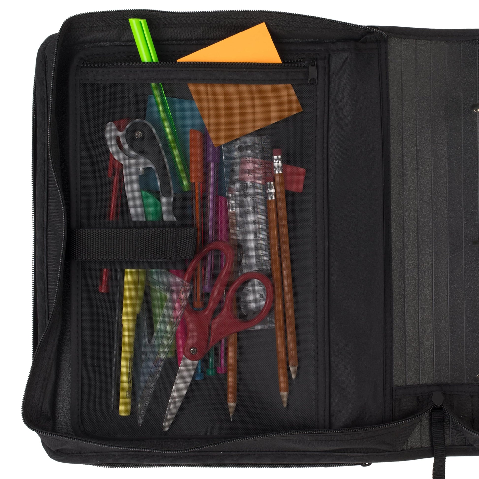 Five Star Zipper Binder, 2 Inch 3-Ring Binder with Round Rings, 5-Tab Expanding File, 380 Sheet