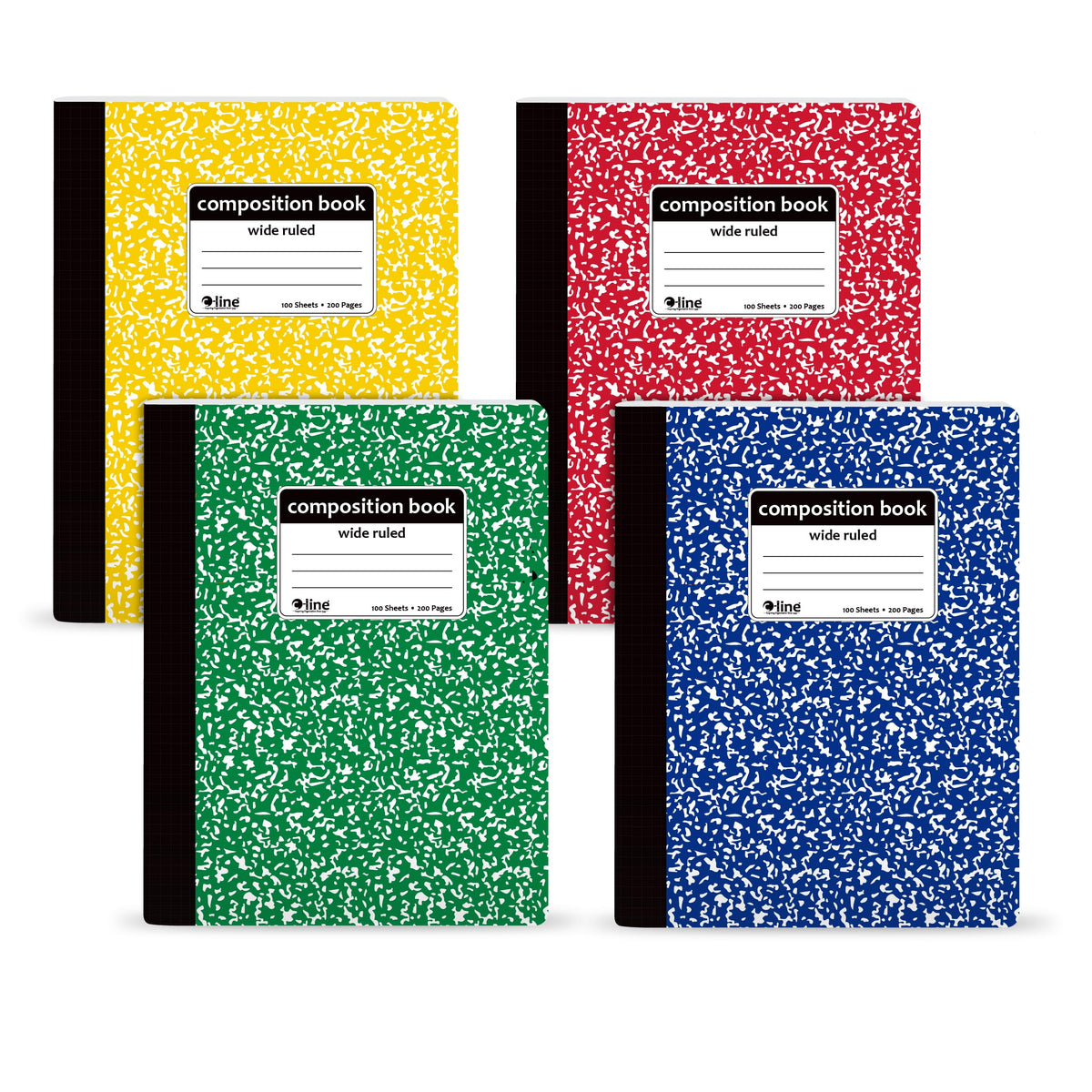 C-Line Composition Notebook, Wide Ruled, Marble, 1/EA (22010)