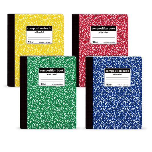 C-Line Composition Notebook, Wide Ruled, Marble, 1/EA (22010)