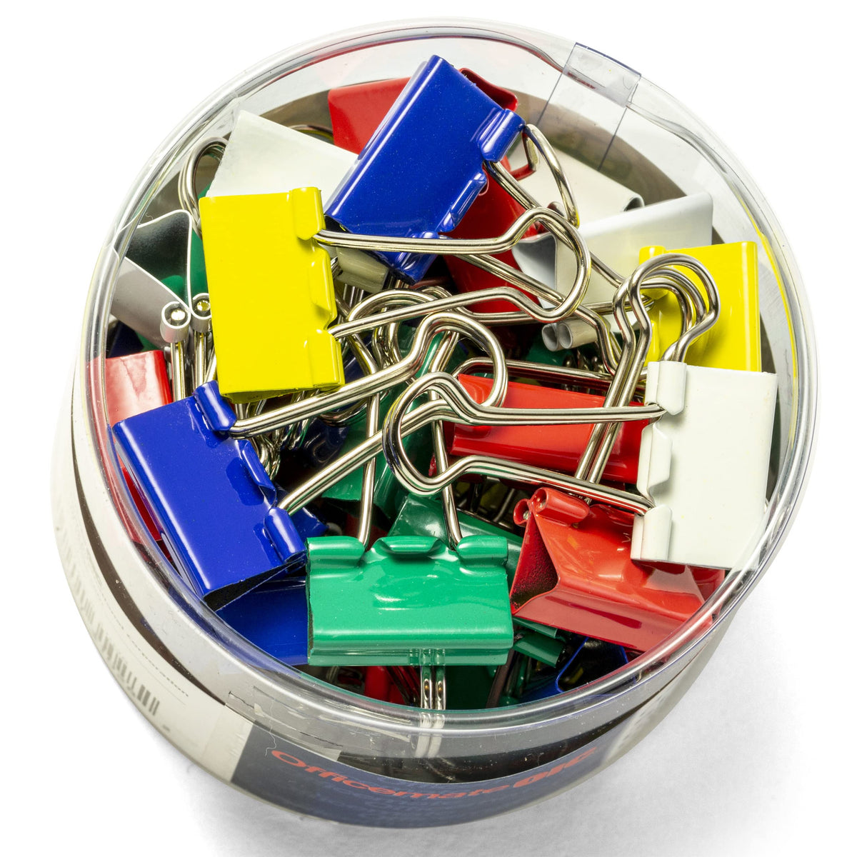 Officemate - Binder Clips, Metal, 3/4quot;, Assorted Colors, 36/Pack 31028 (DMi PK