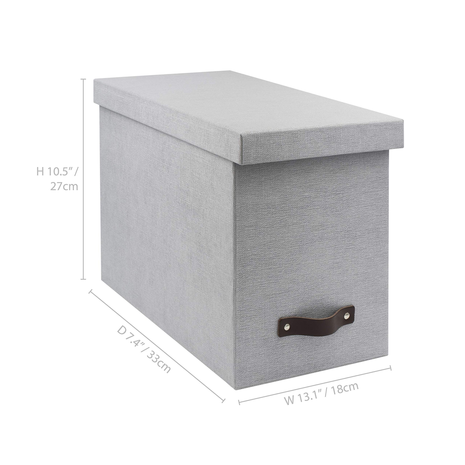 Bigso John Desktop File Box - Storage Solution and Document Organizer for Important Paperwork