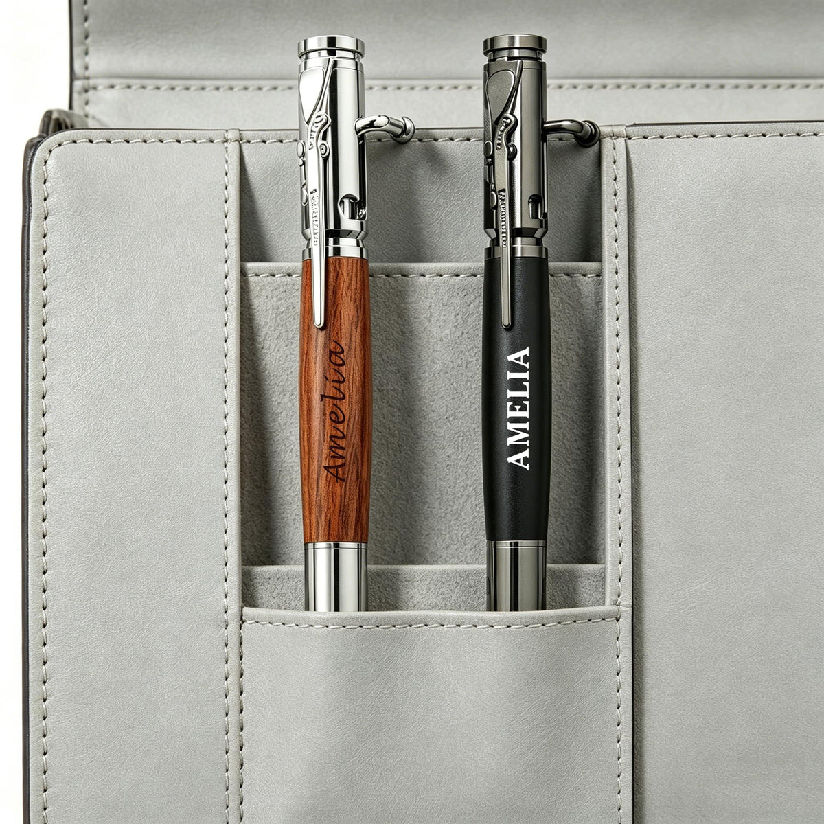 EDSG Personalized Bolt Action Pen, Engraved Metal Ballpoint Pens with Any Name, Bolt Bullet Pens