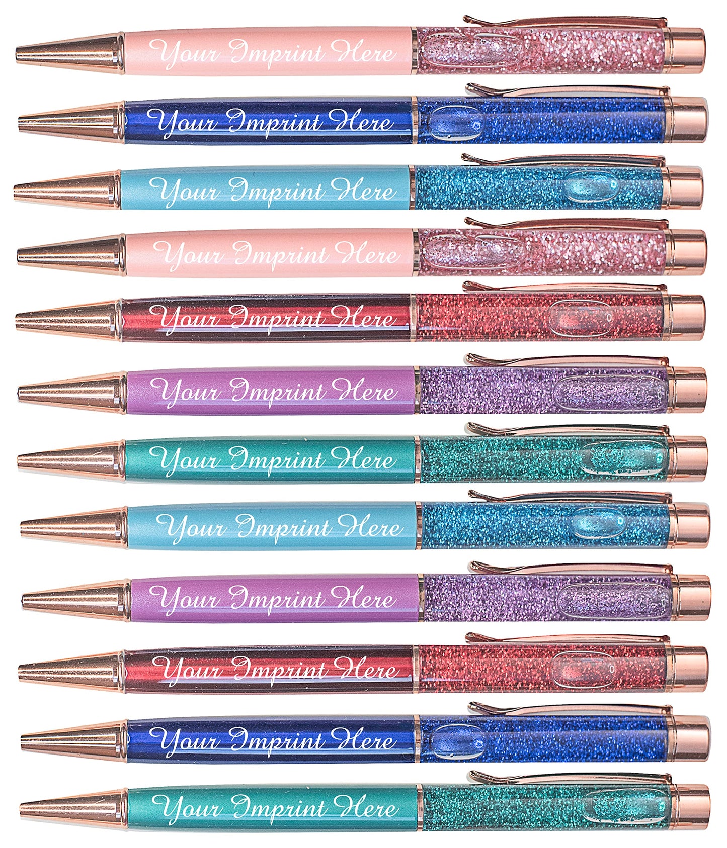 ExpressDesigns™ - Personalized Glitter Filled Pens - Metal Glitter Pen - Custom Metallic Pens with