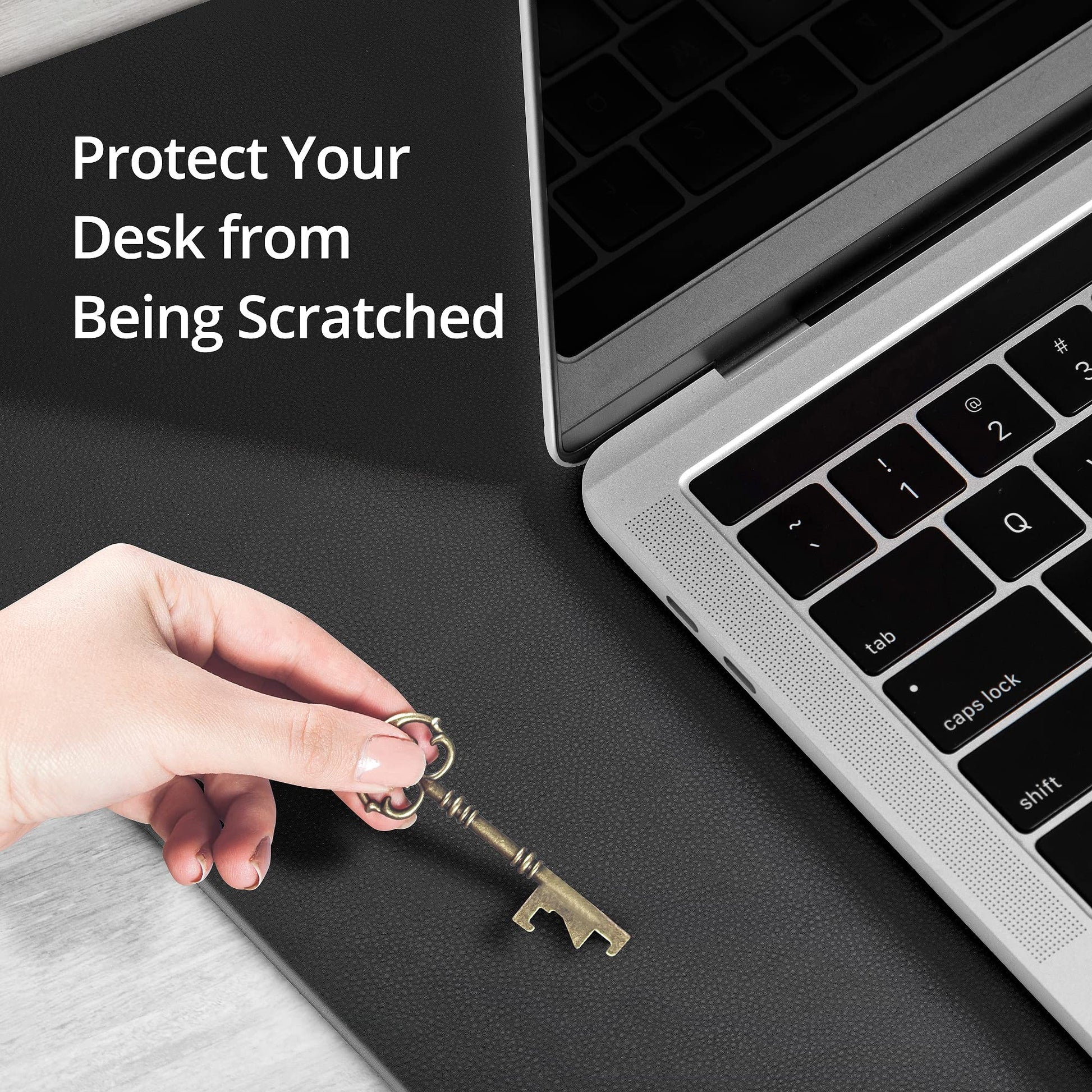 SIIG Extra-Large Vegan Leather Desk Mat, 36 x 22, CE-PD0412-S1
