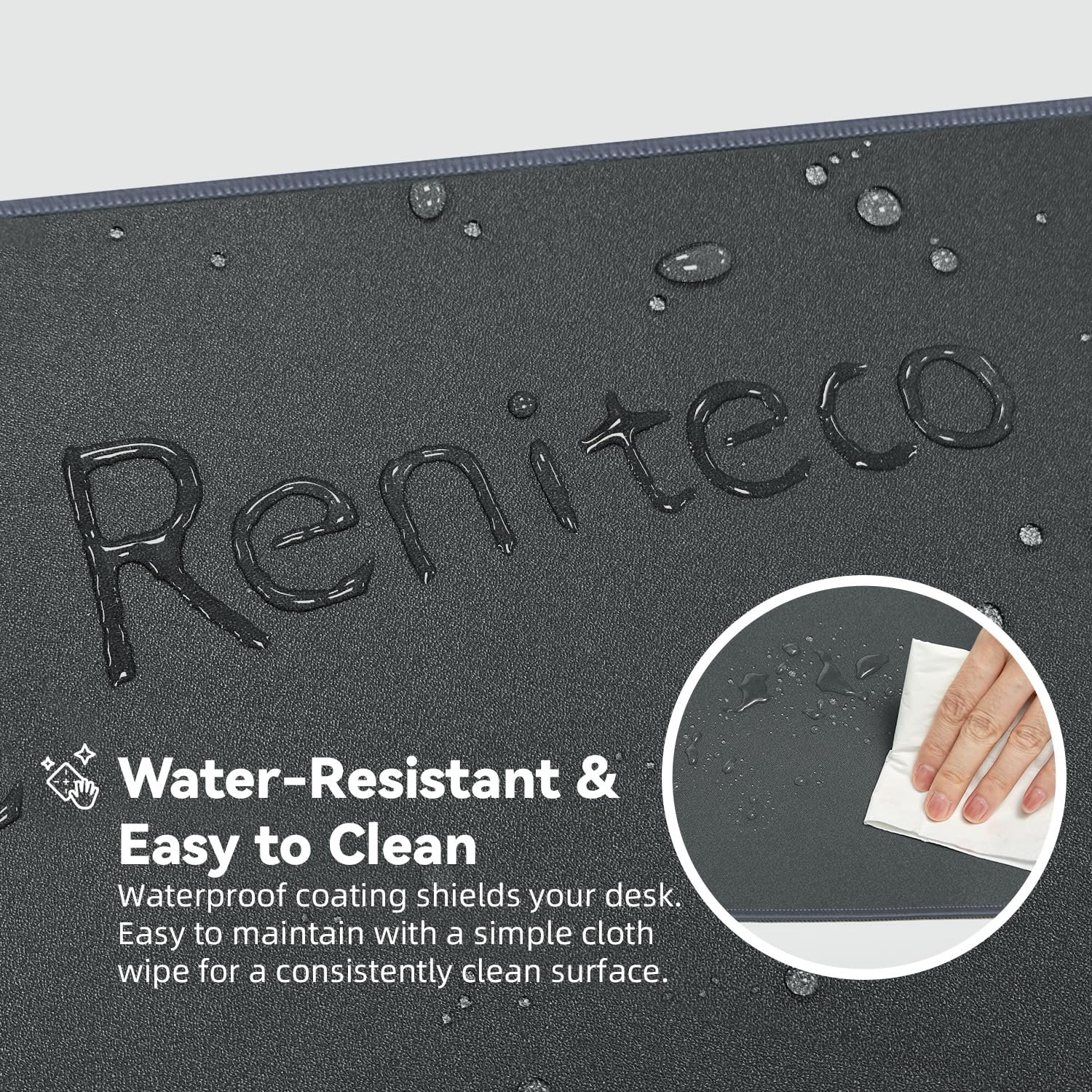 Reniteco Waterproof Large Office & Gaming Mouse Pad, 31.5" x 11.8" x 0.12"