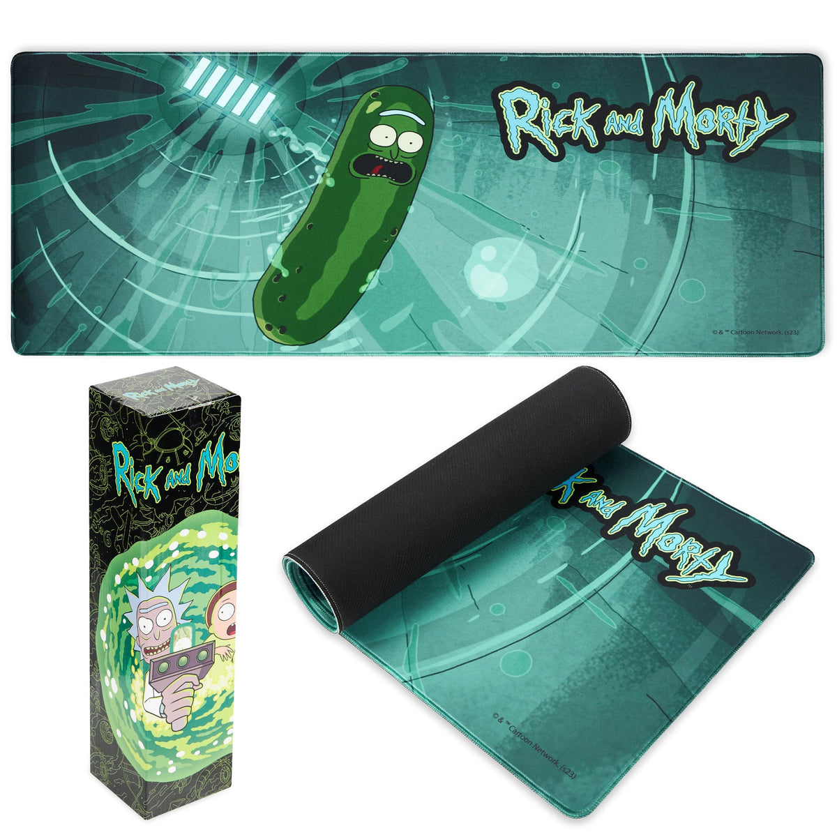 Rick and Morty Desk Pad Large Mouse Mat 31.2 x 13.9 Desk Protector Mat PC Laptop Keyboard and Mouse