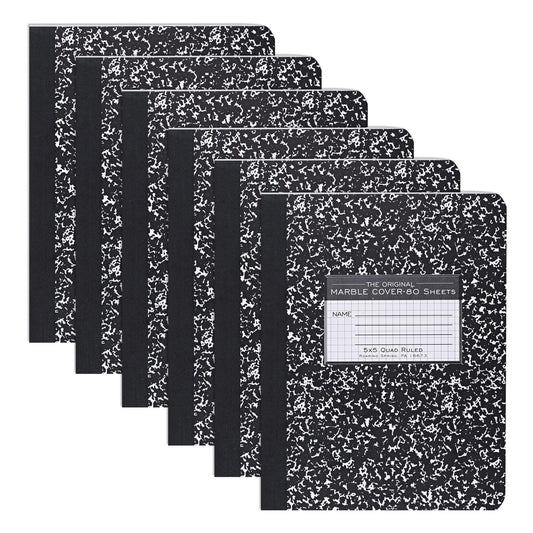 ROARING SPRING Hard Cover Composition Book, Graph Rule, 160 Pages, 6 Pack