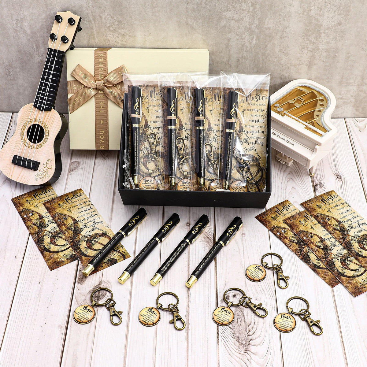 Spakon 90 Pcs Music Appreciation Gifts Bulk Musical Party Favors