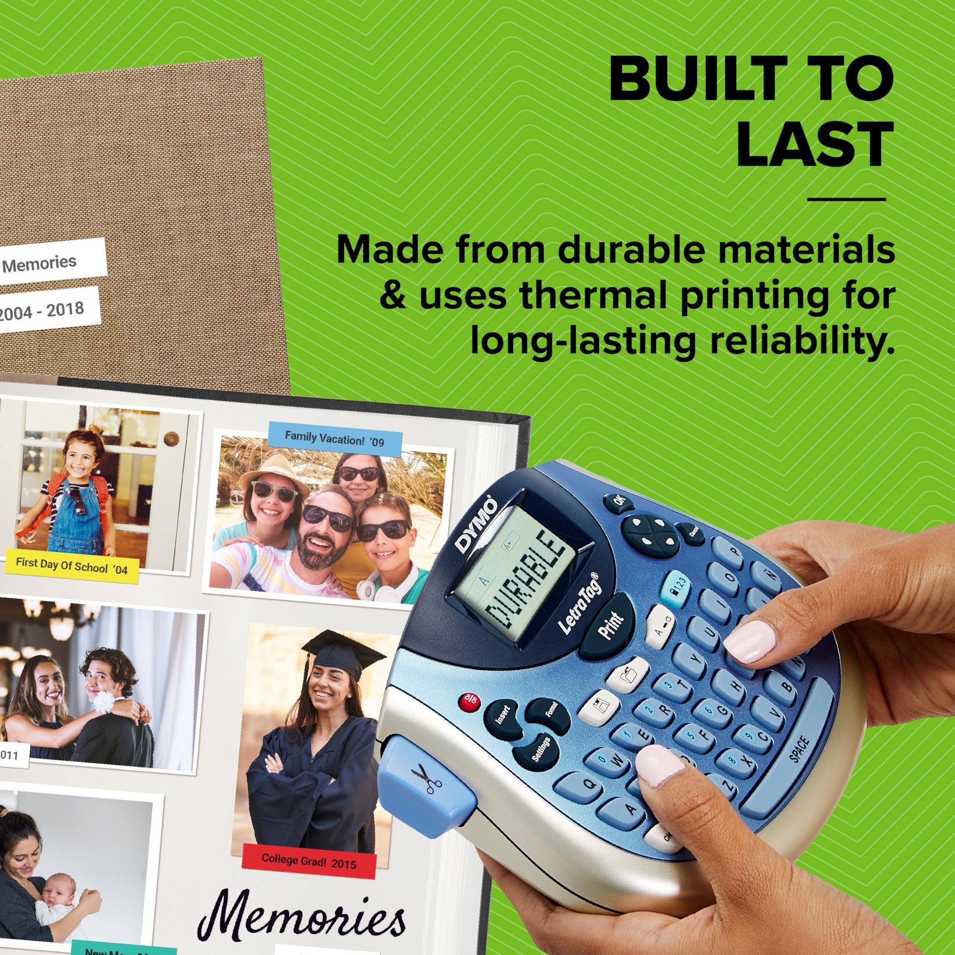 Dymo LetraTag LT-100T Label Maker | Portable Label Printer with QWERTY Keyboard | Silver | Ideal