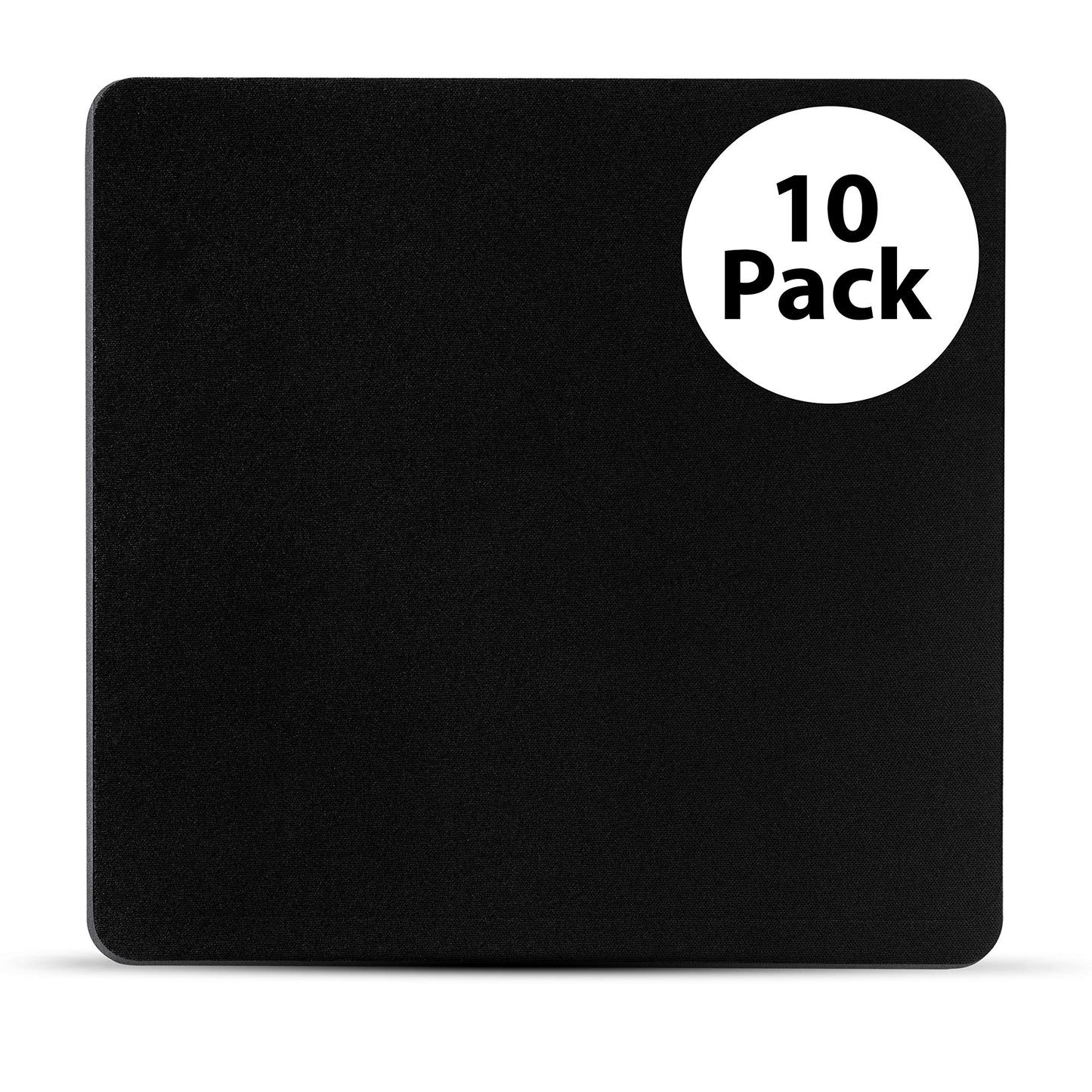 Quality Selection 10 Pack Mouse Pad Comfortable & Non-Slip Rubber Base Mousepad for Computer &