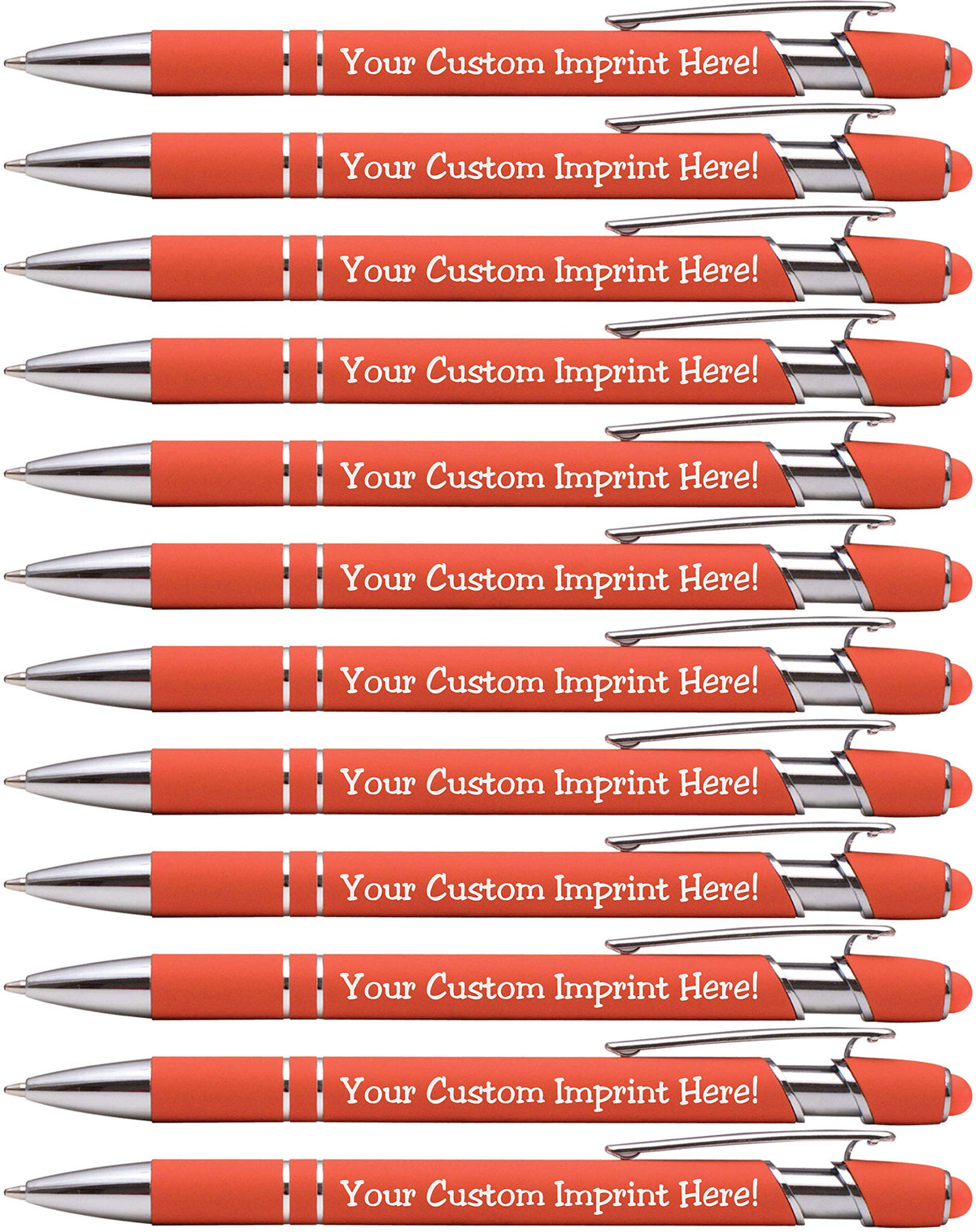 ExpressDesigns™ - Premium Custom Pens with Stylus | Burst of Color | Personalized Soft Touch Metal