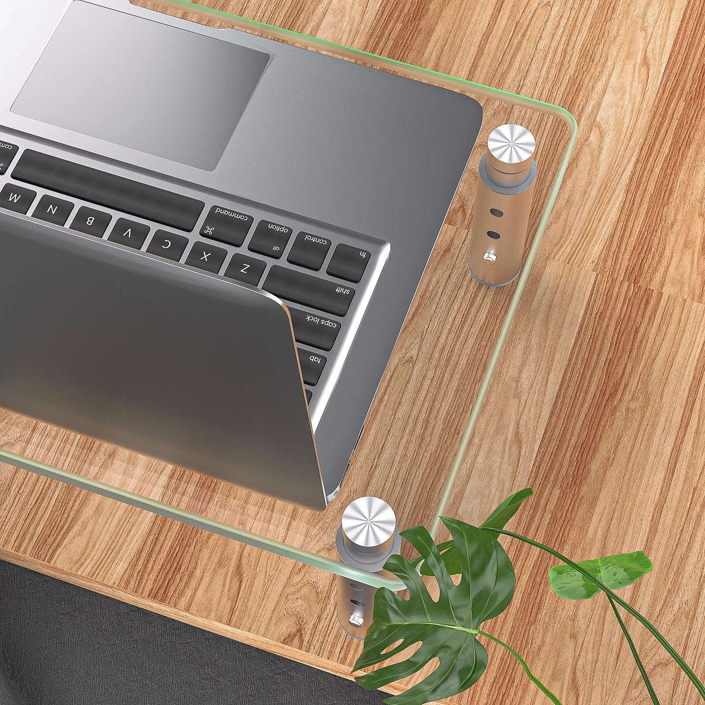 Hemudu Monitor Stand -3 Adjustable Height Monitor Riser, Computer Monitor Stand, Desktop Organizer