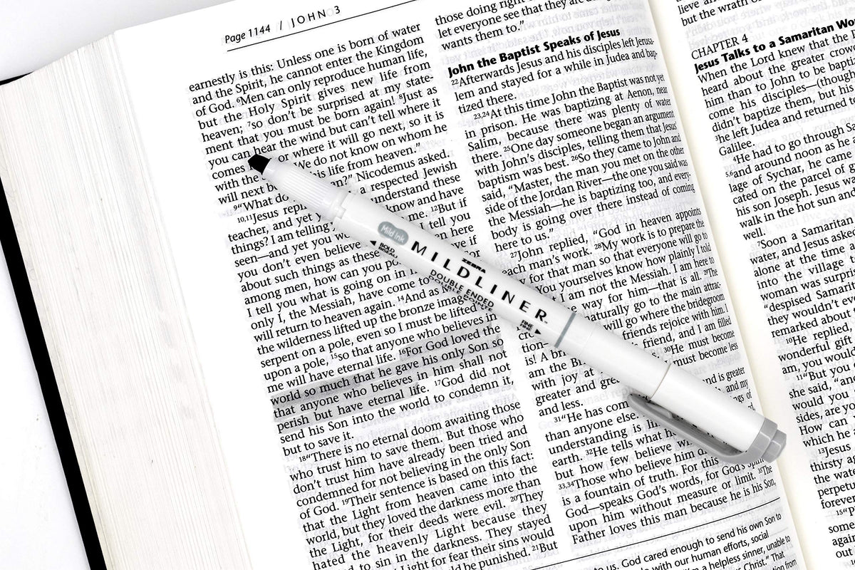 Zebra Pen MILDLINER No Bleed Highlighter, Gray Color, Dual Tip, 12-Pack