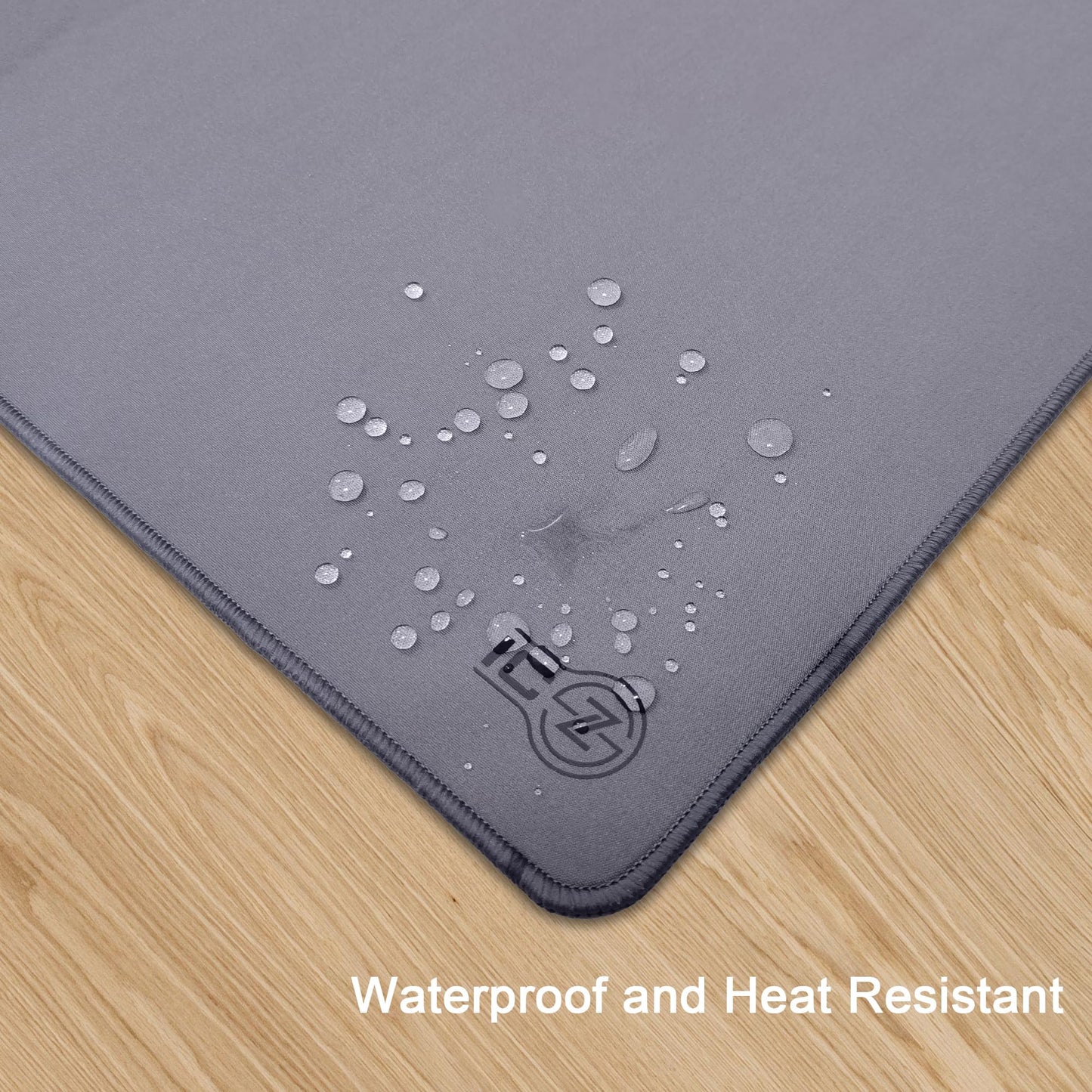 ICONIC - PRO PC GEAR 4XL Oversized & Ultimate Gaming Desk Mat 54"x23"(Steel Grey) - Giant & Thicker