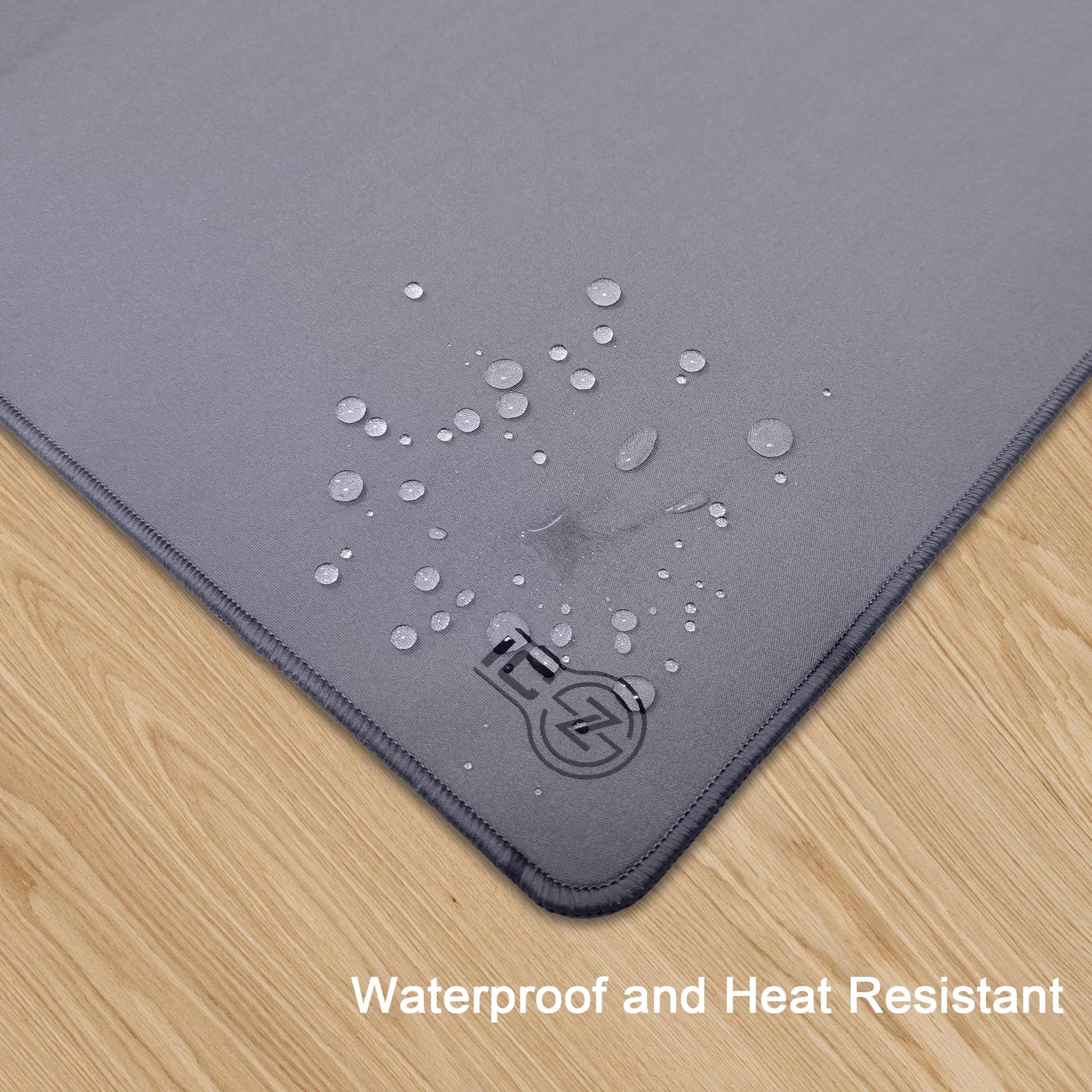 ICONIC - PRO PC GEAR 4XL Oversized & Ultimate Gaming Desk Mat 54"x23"(Steel Grey) - Giant & Thicker