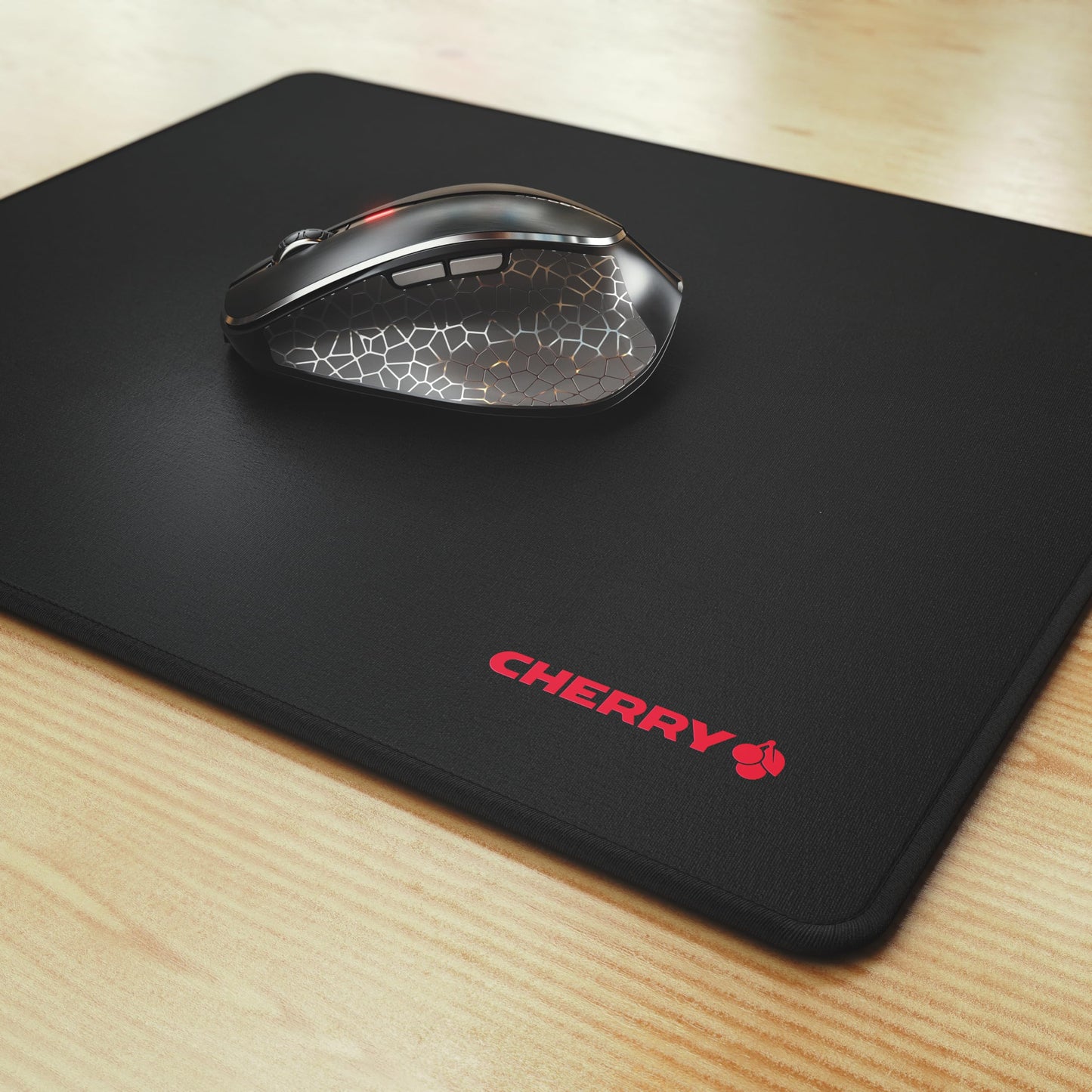 Cherry MP 1000, Premium Mouse Pad in XL (13.78" x 11.81" x 0.20"), Smooth Fabric Surface for