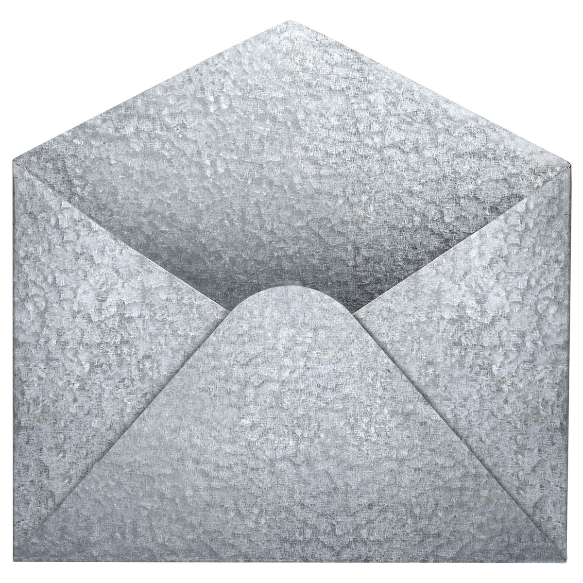 Everydecor Galvanized Metal Envelope for Wall Hanging - Mail Holder Decor Piece for Indoor and