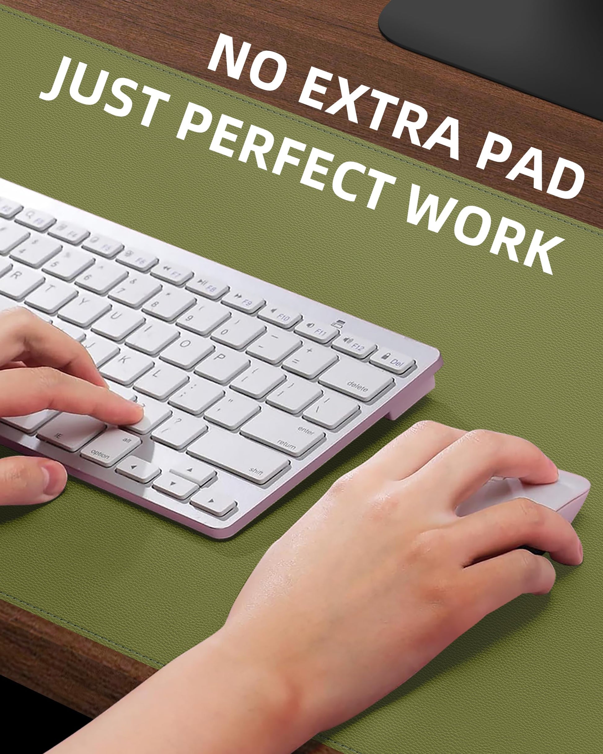 CEBOWA Large Desk Pad Mat - Waterproof Mouse Pad & Desk Protector, Non-Slip XL PU Leather Gaming