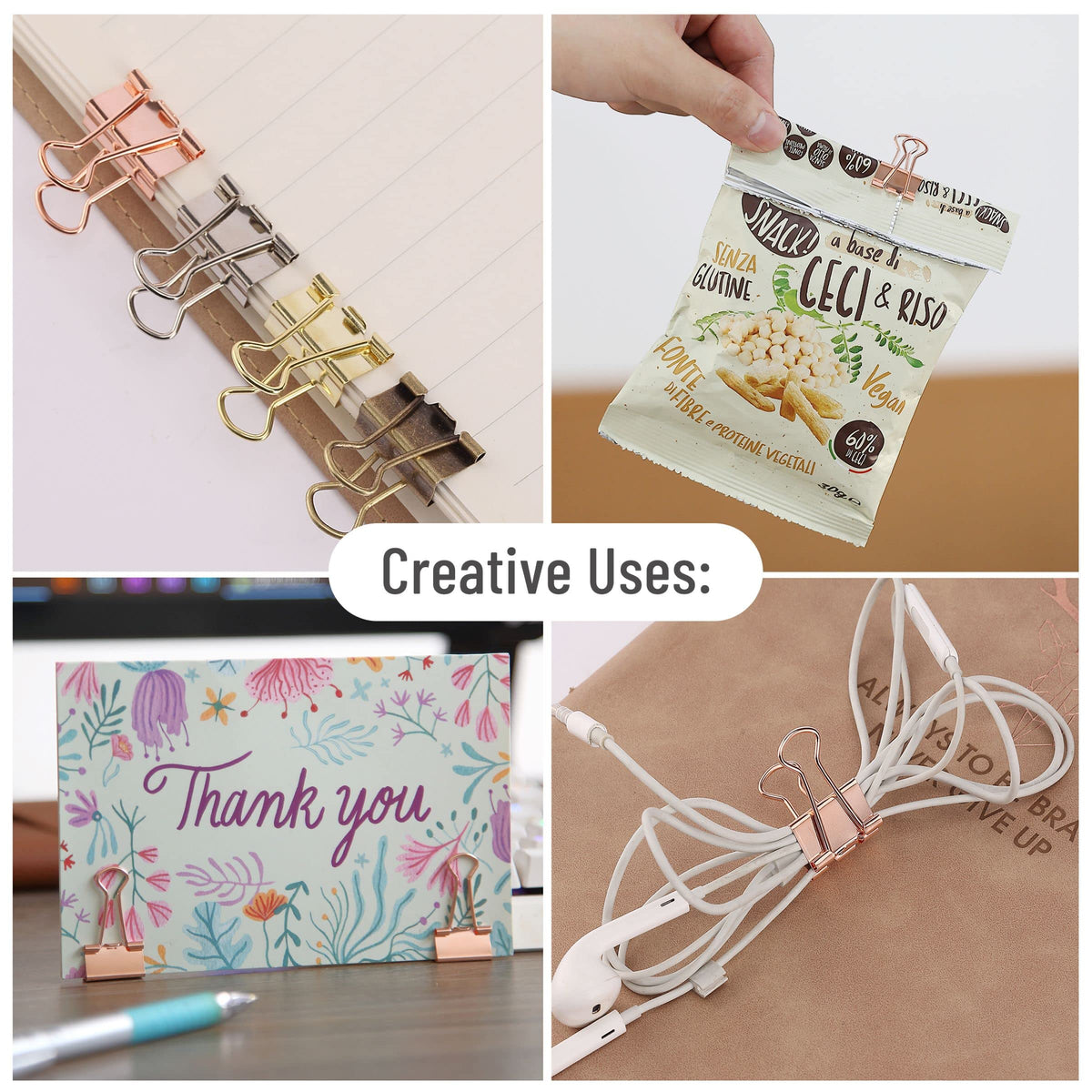Mr. Pen- Small Binder Clips, 50 pcs, 0.75", Small Size