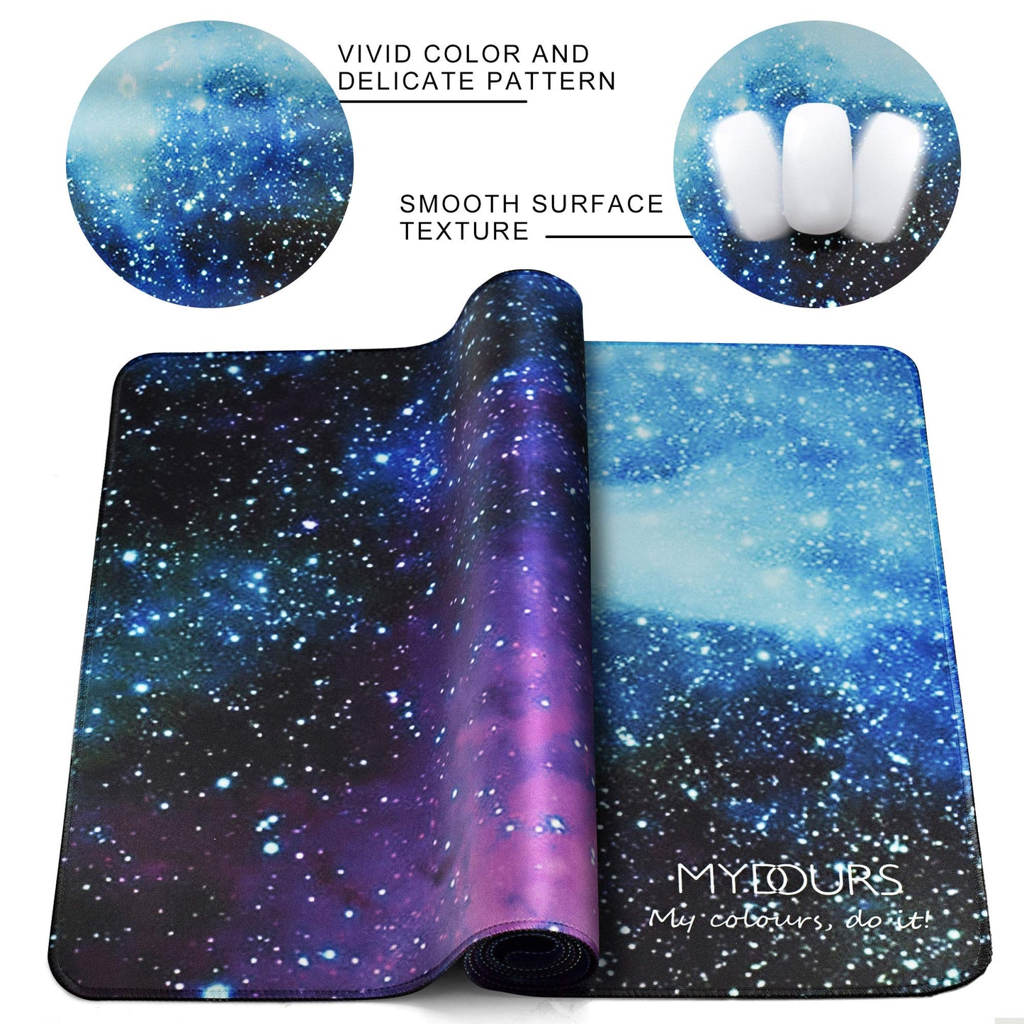 Mydours XXL Gaming Mouse Pad 48x16 Inches, Extra Large Mouse Pad with Fabric & Non-Slip Rubber