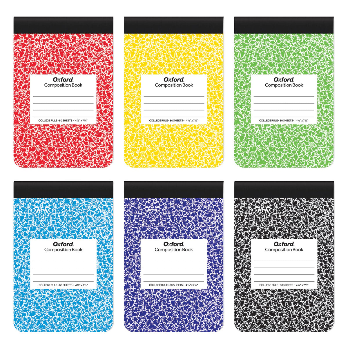 Oxford Jr. Composition Notebooks, Notebooks for School, School Supplies, Half Size, Kids Journal