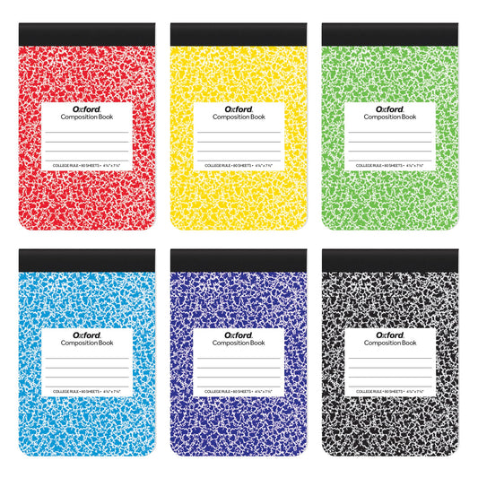 Oxford Jr. Composition Notebooks, Notebooks for School, School Supplies, Half Size, Kids Journal